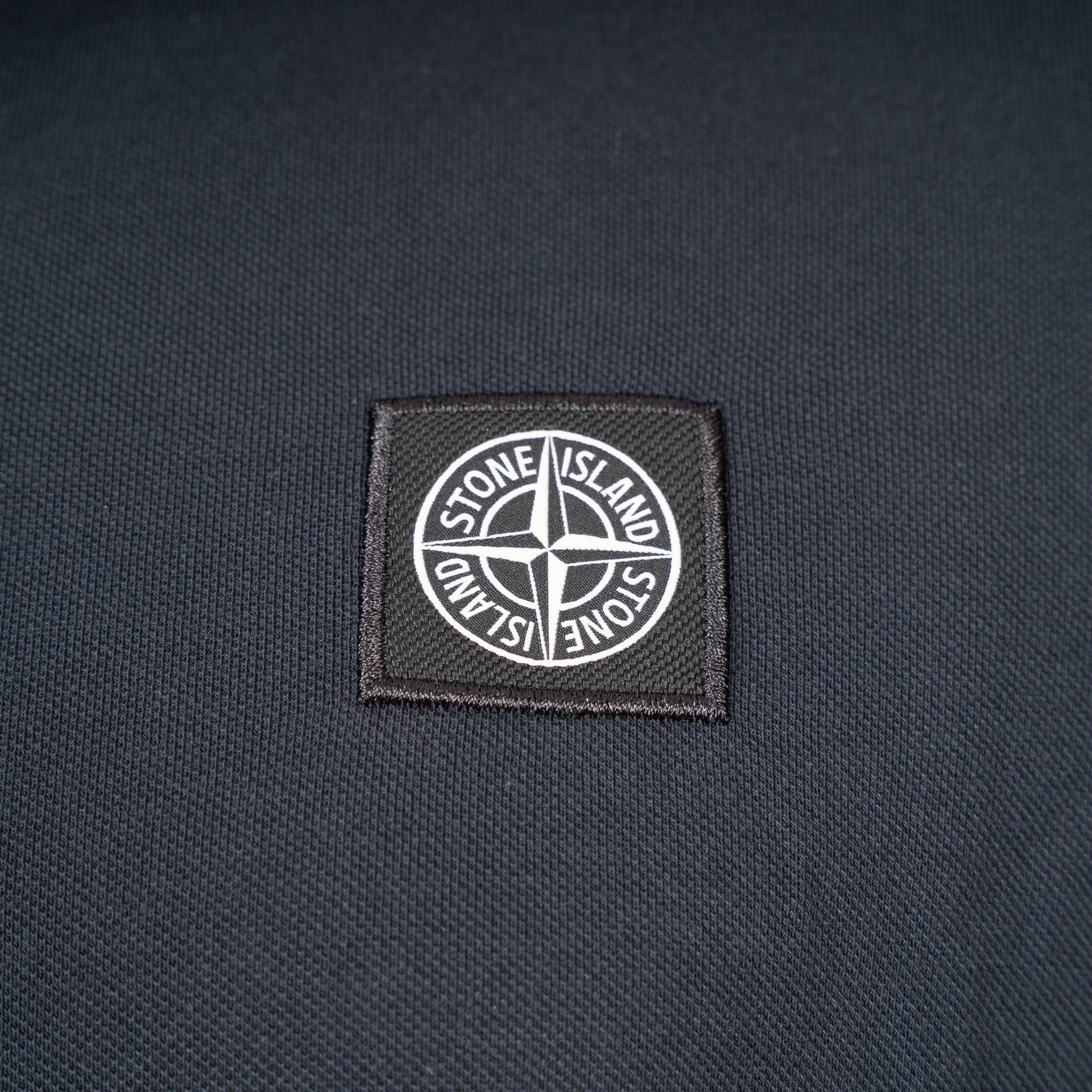 Stone Island Polo Blauw | Organic Cotton Piqué
