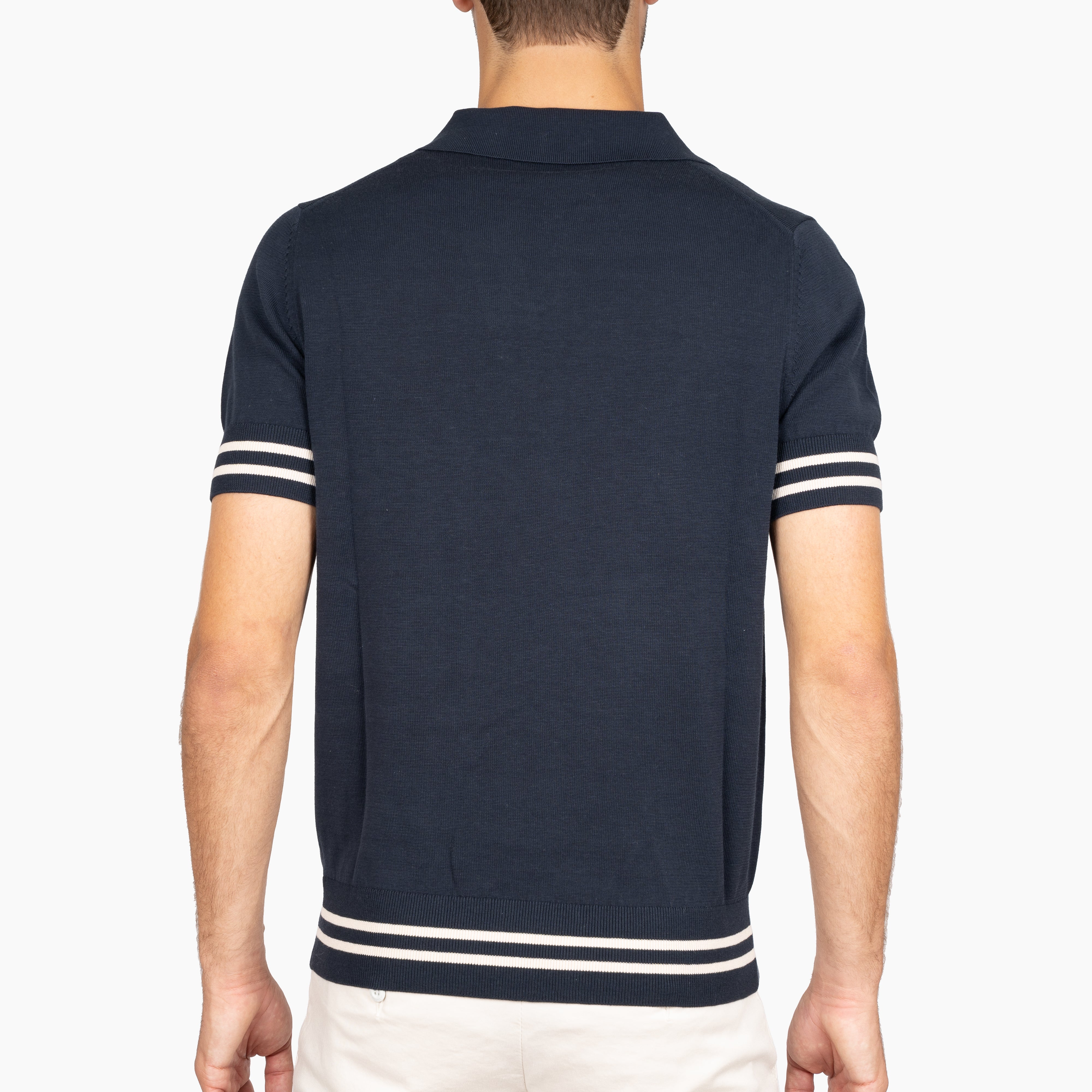 SEVEN DIALS Buttonless Polo Donkerblauw | Fido