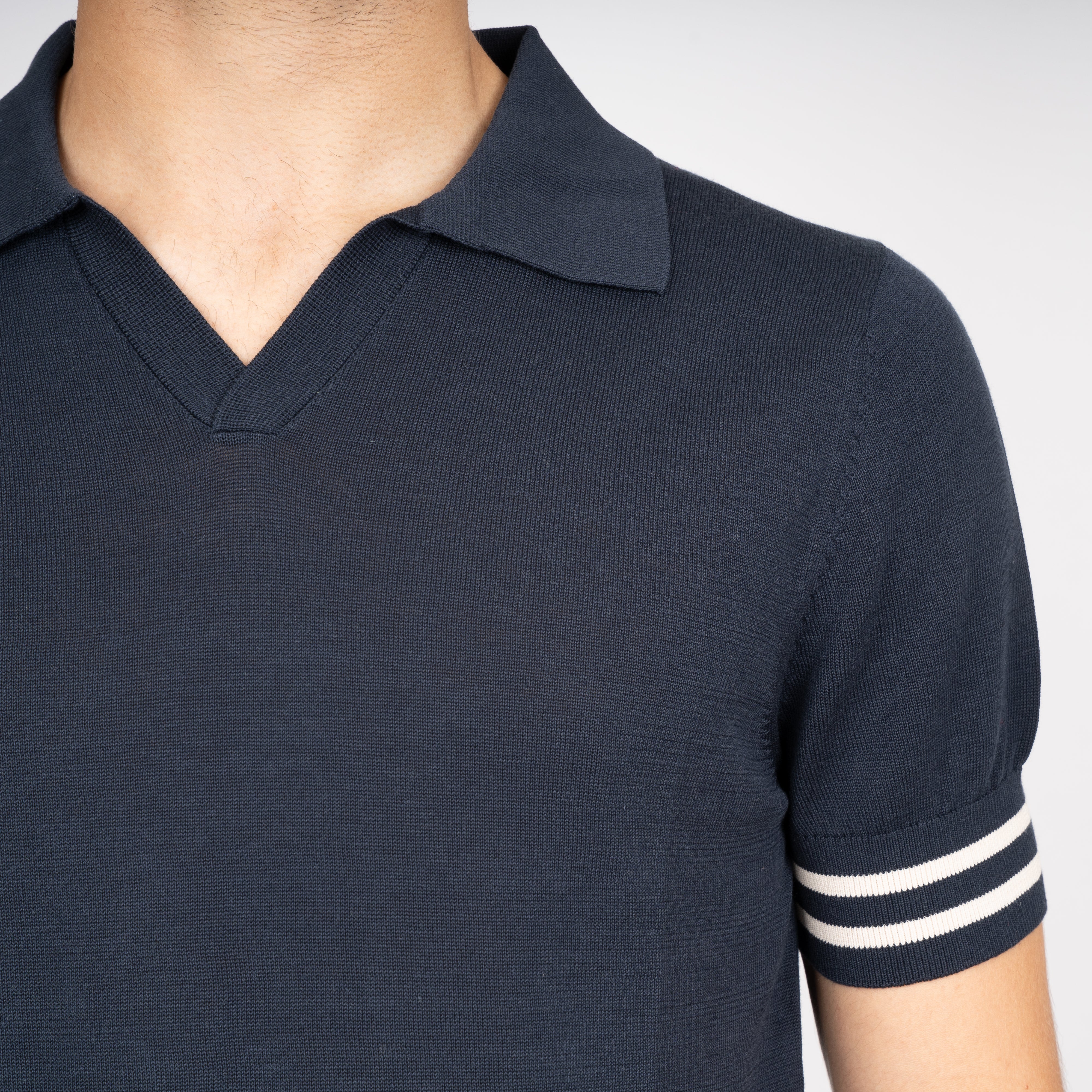 SEVEN DIALS Buttonless Polo Donkerblauw | Fido