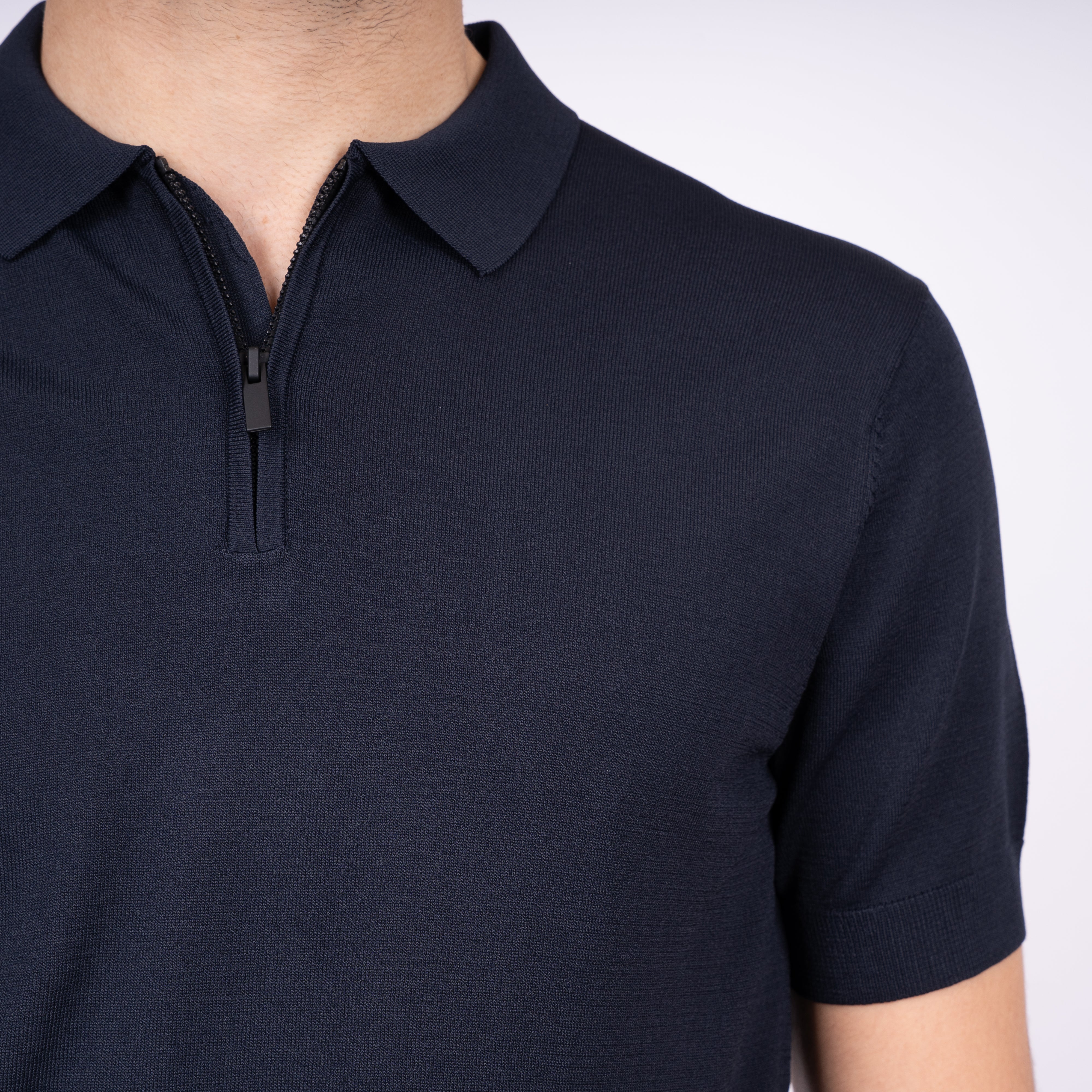 SEVEN DIALS Technische Polo met Rits Blauw | Osric