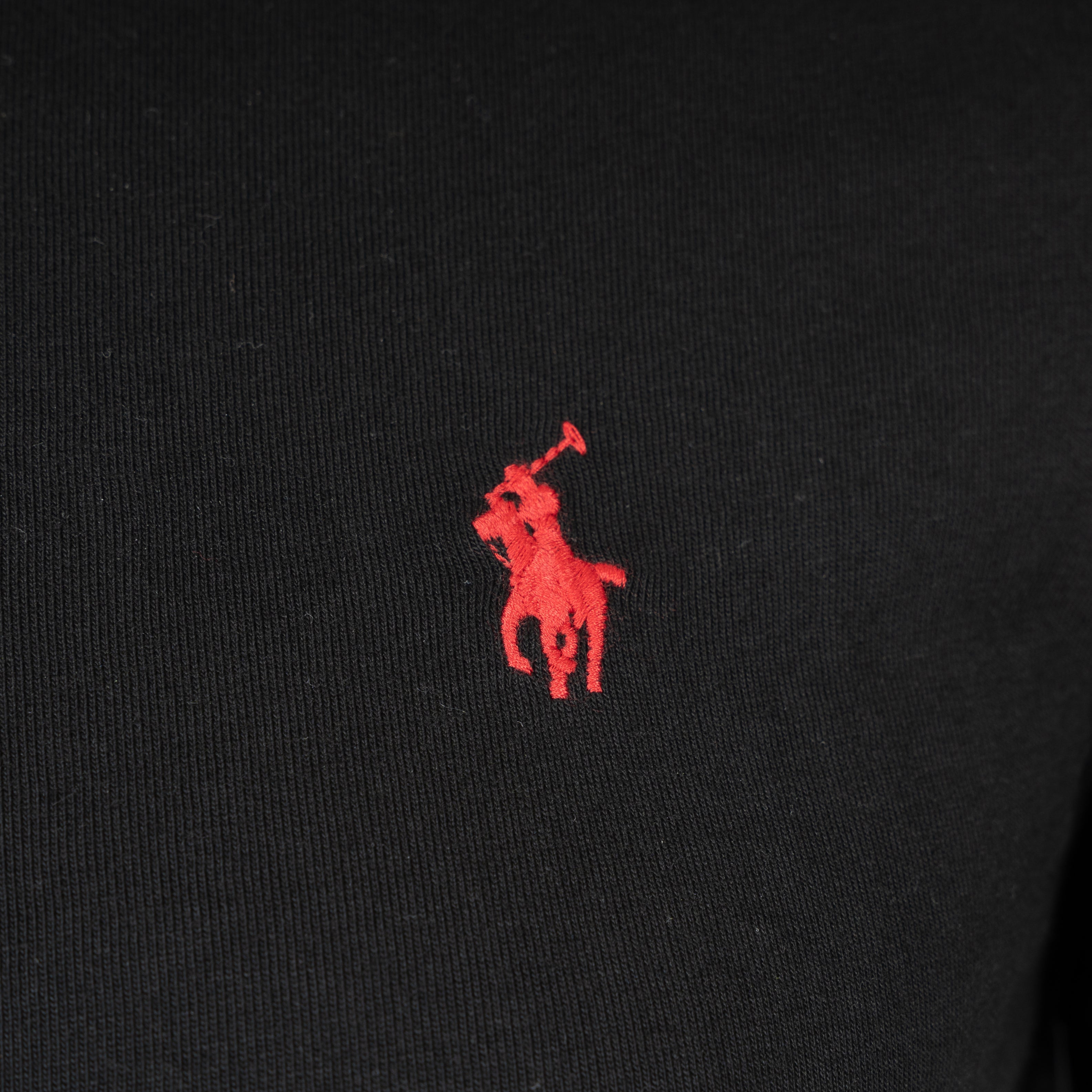 Ralph Lauren T-Shirt Zwart | Custom Slim Fit