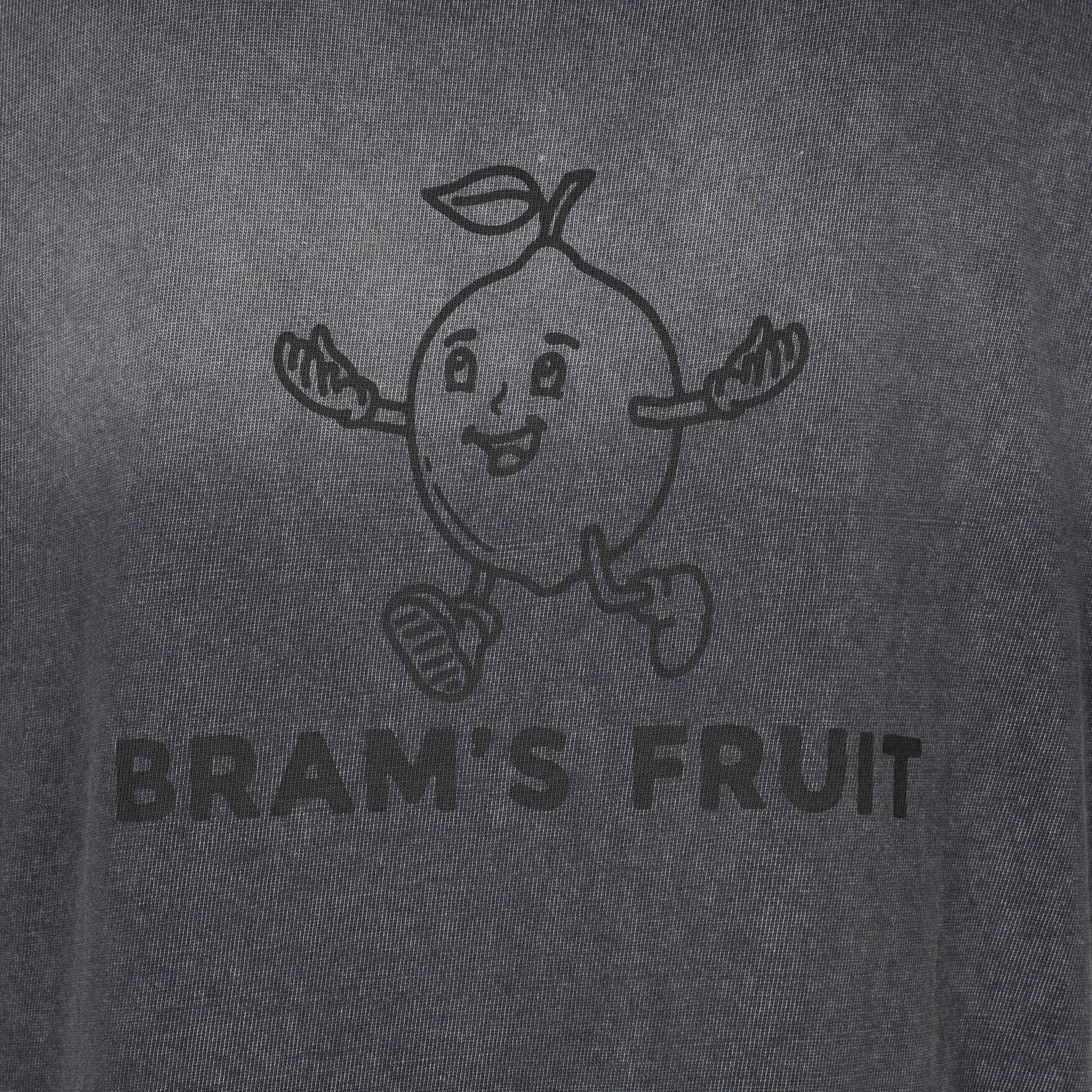 Bram's Fruit T-Shirt Backprint Zwart | Big Lemon