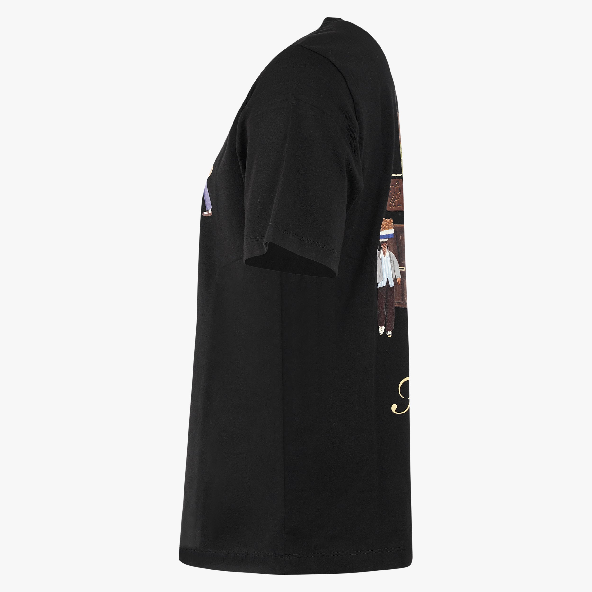 Filling Pieces T-Shirt Backprint Zwart | Bakery