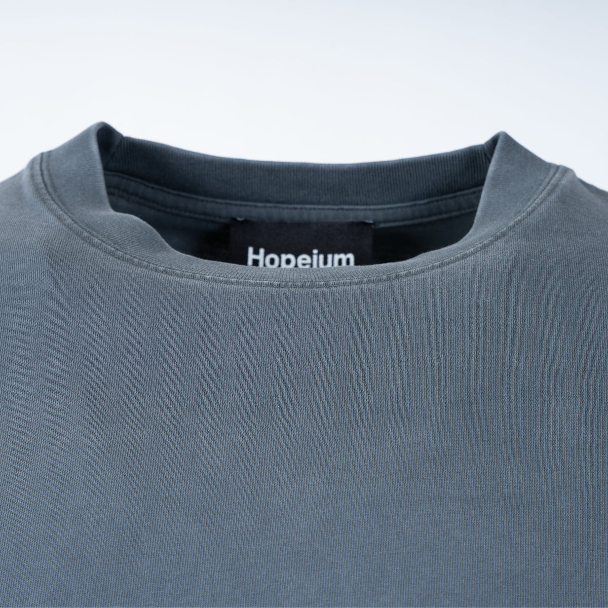 Hopeium T-Shirt Backprint Verwassen Grijs | I Am Karma Tee