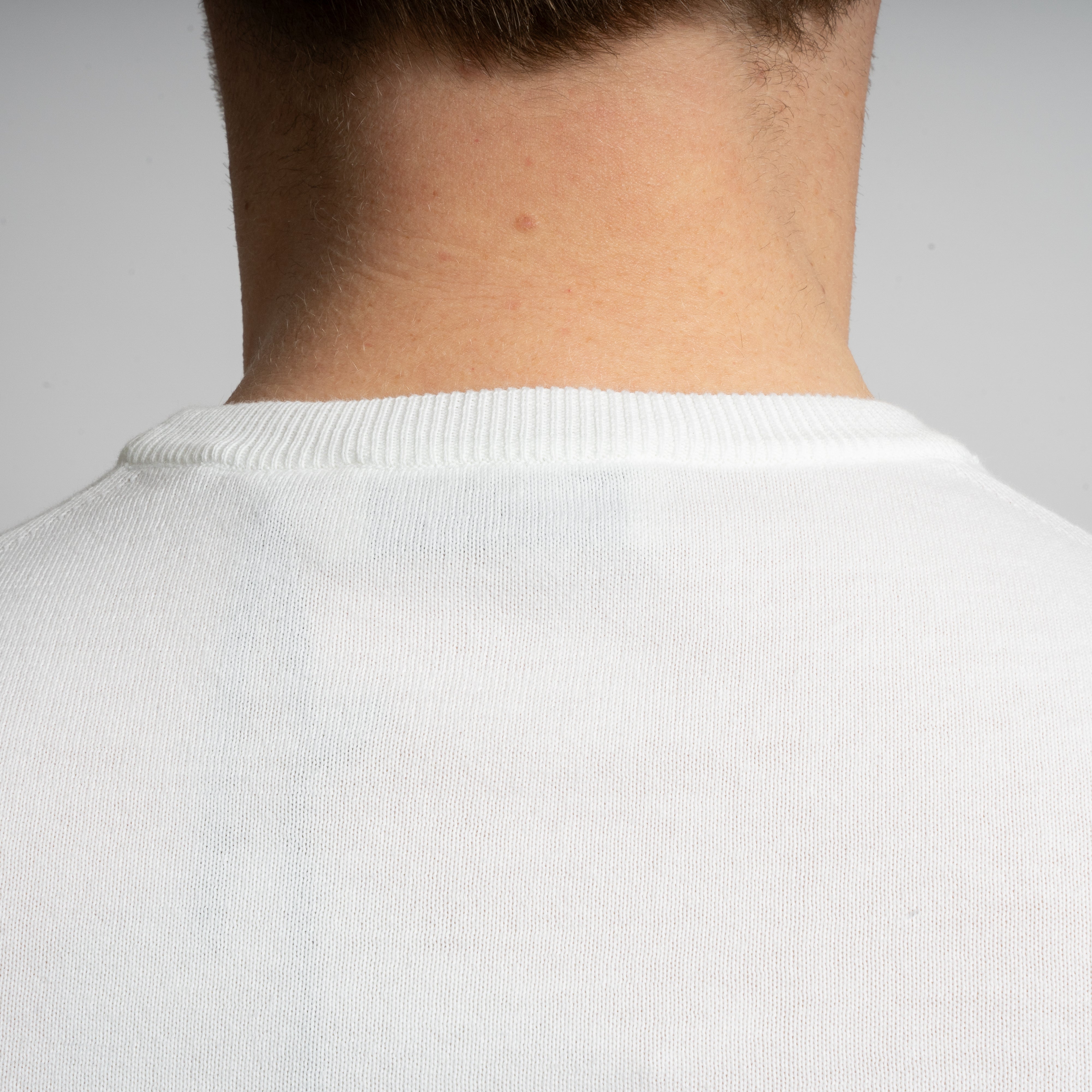Gran Sasso T-Shirt Wit | Organic Cotton Knit