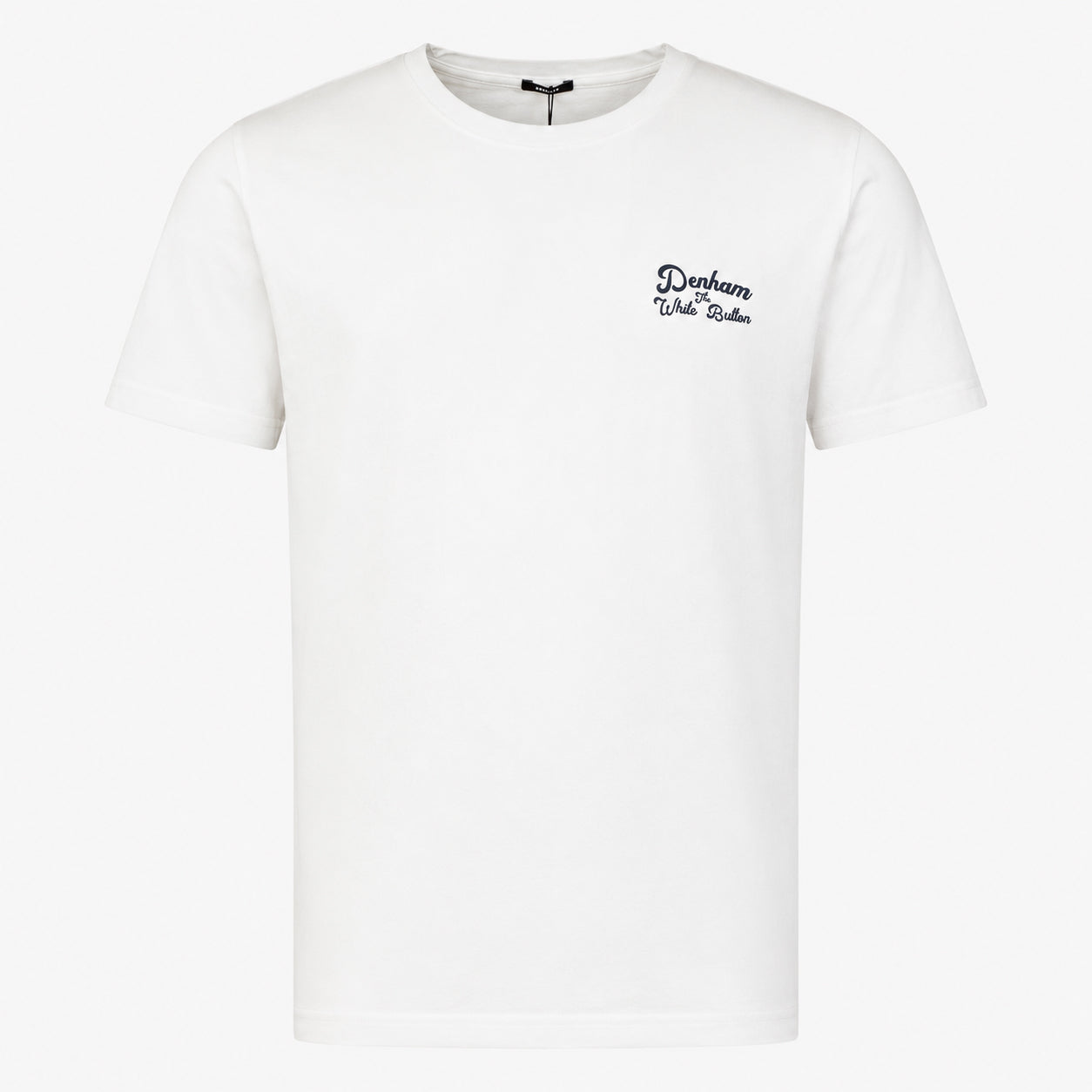 Denham T-Shirt Backprint Wit | Button