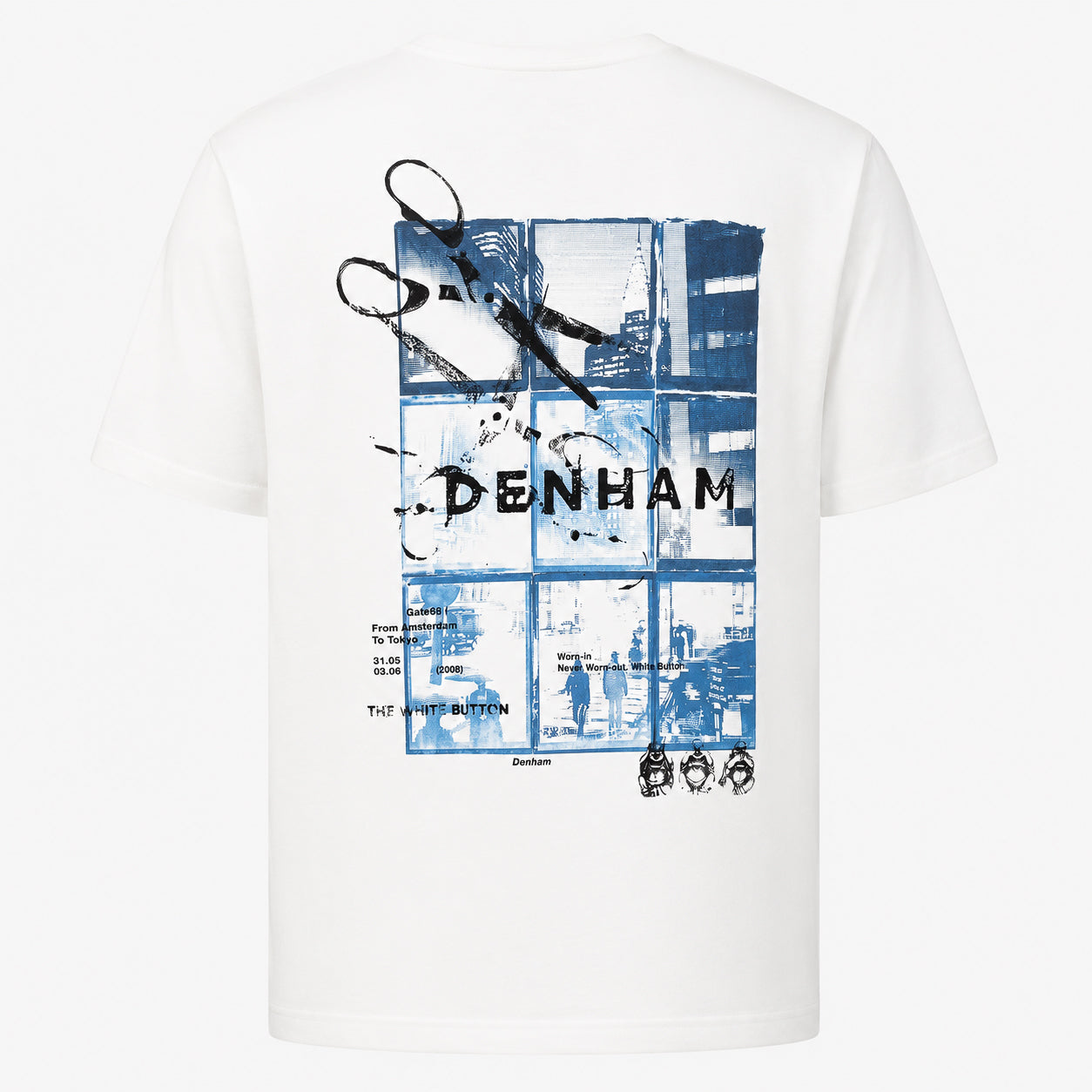 Denham T-Shirt Backprint Wit | Frame