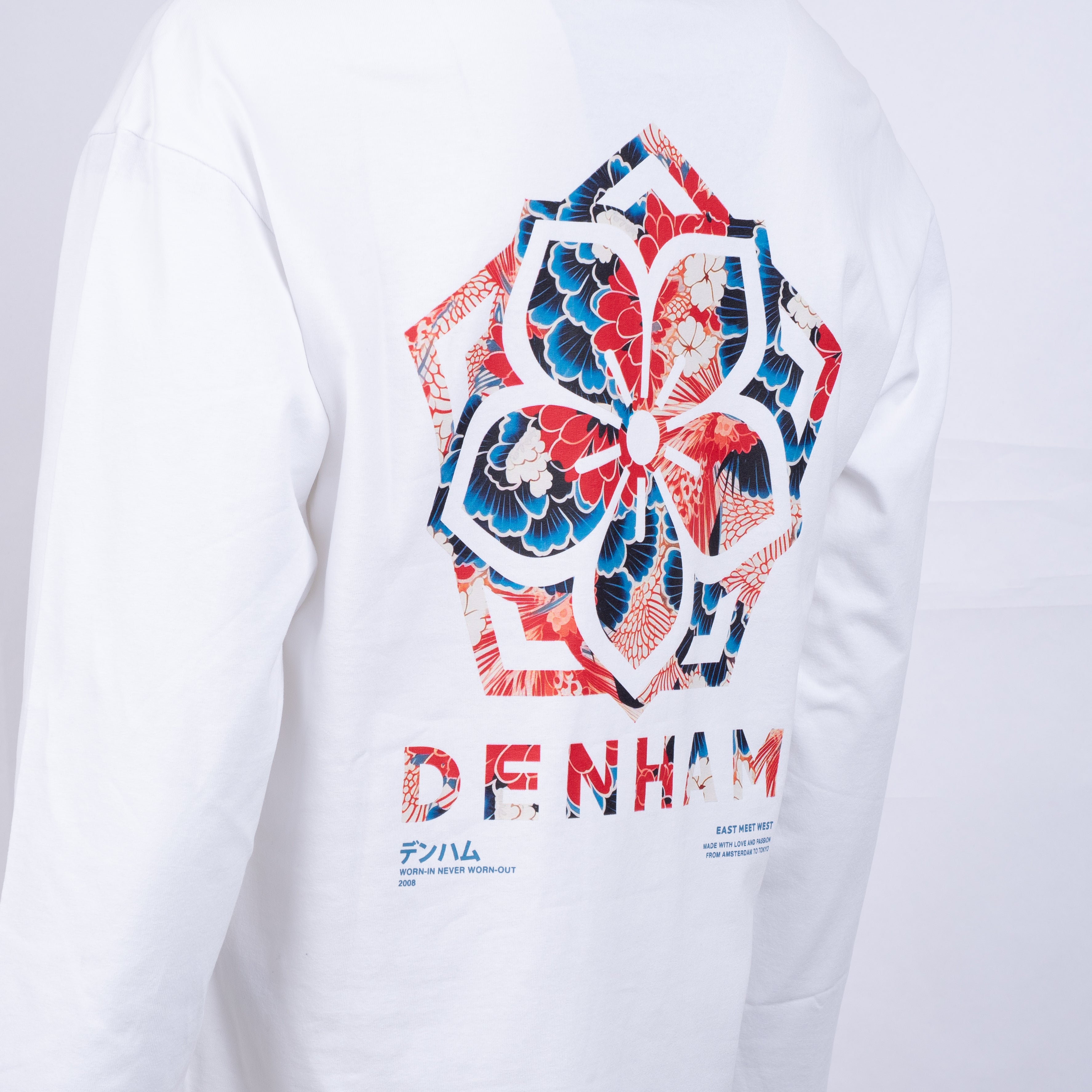 Denham Longsleeve Wit | Tsubaki Tee
