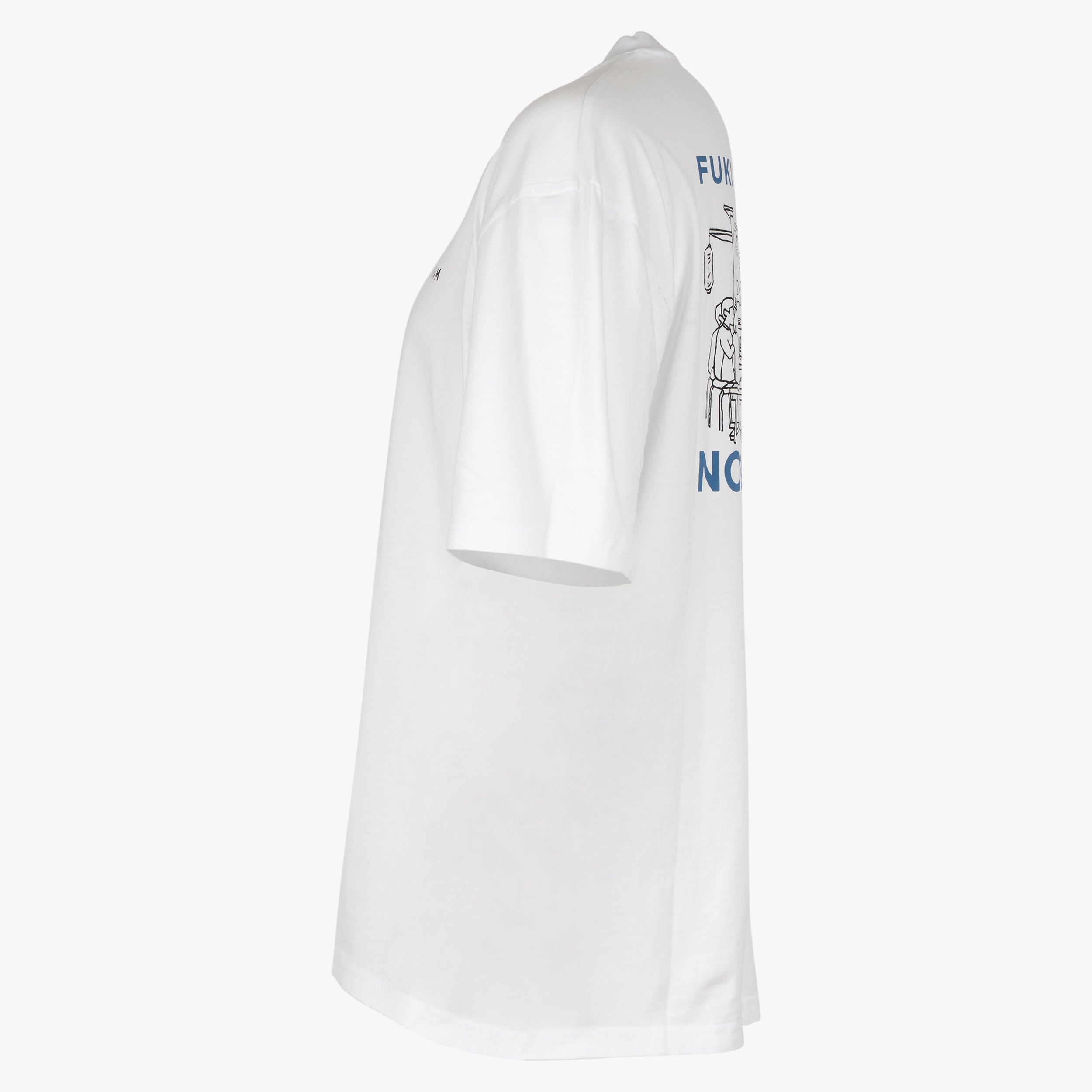 Denham T-Shirt Backprint Wit | Yatai Graphic Tee