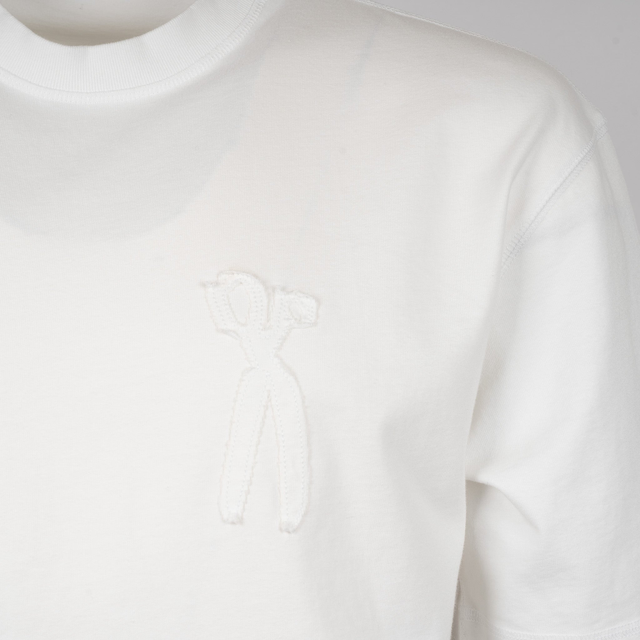 Denham T-Shirt Wit | Scissor Patch Tee
