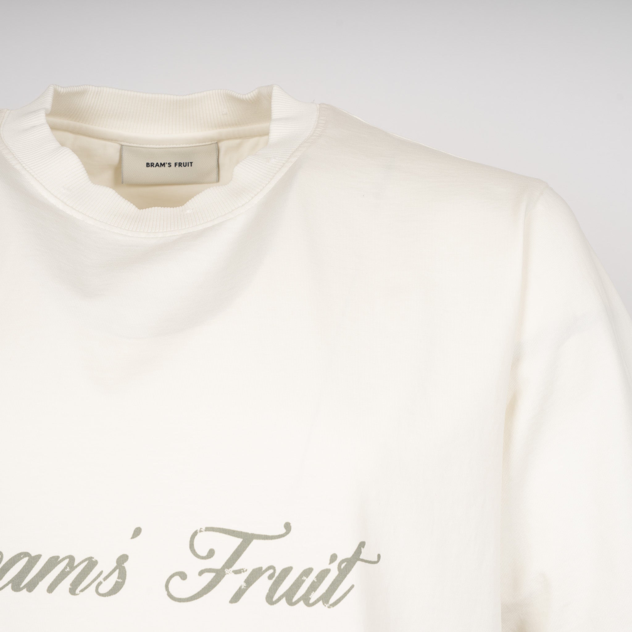 Bram's Fruit T-Shirt Off-White | Distressed Logo
