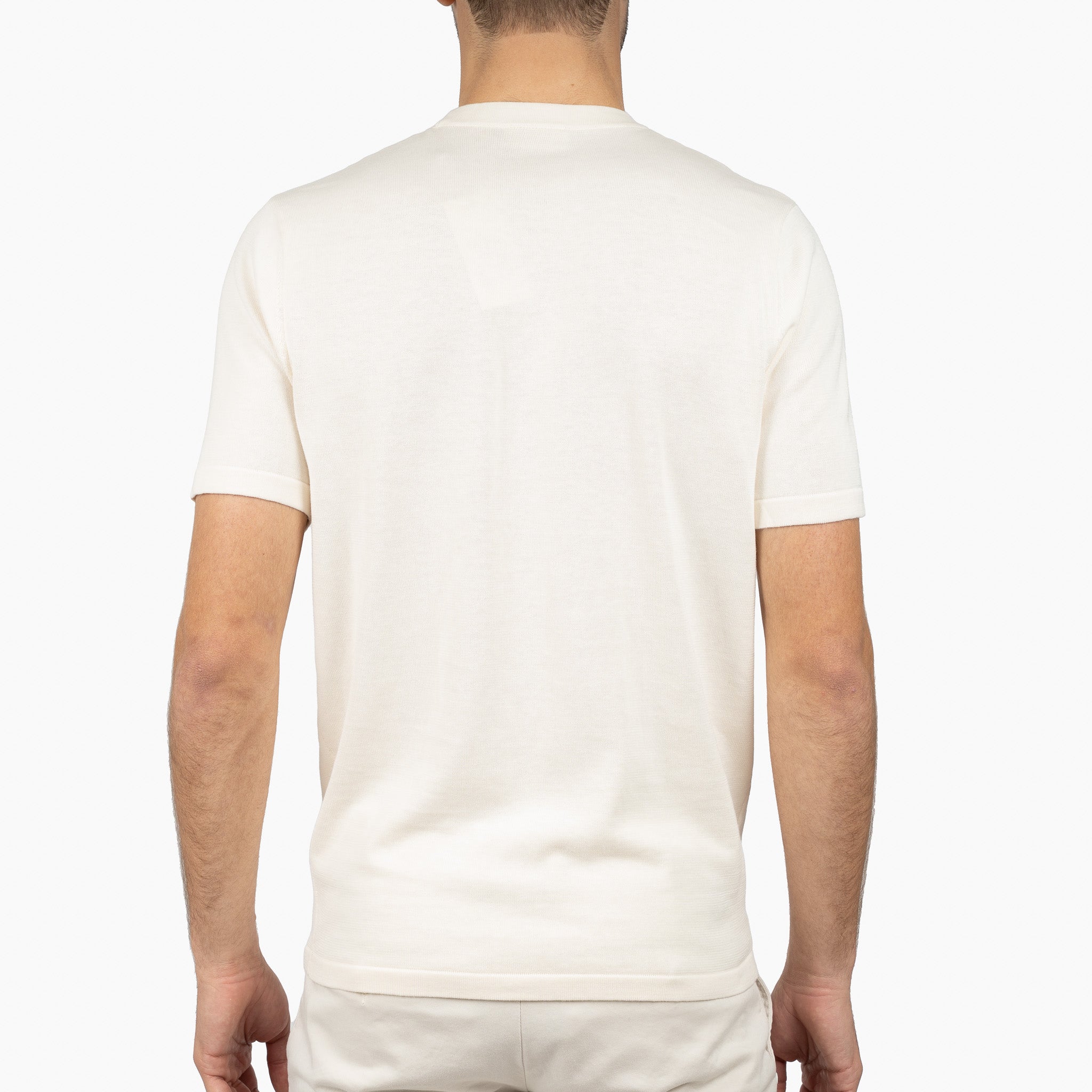 SEVEN DIALS Gebreid T-Shirt Creme | Faun