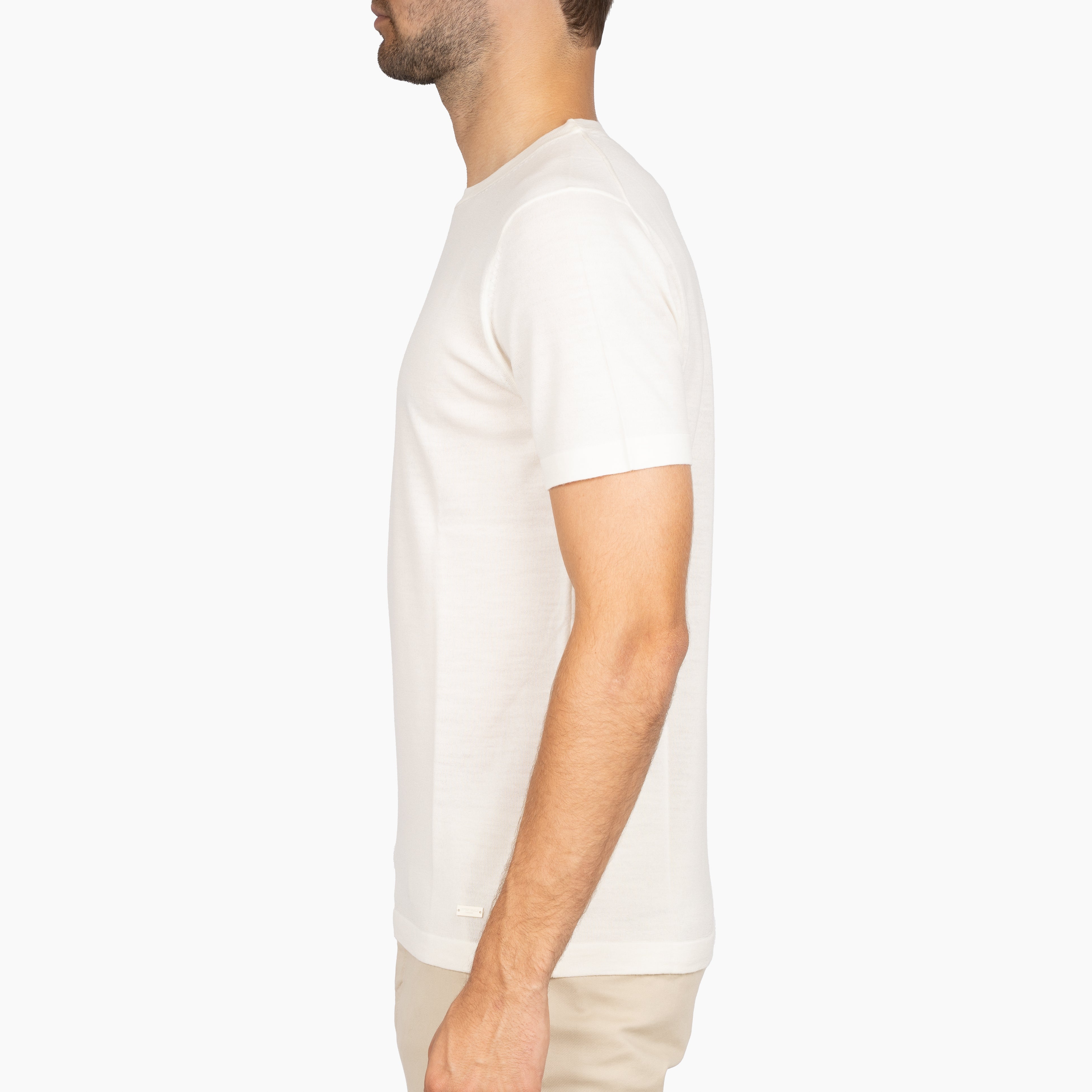 SEVEN DIALS Gebreid T-Shirt Off-White | Bain