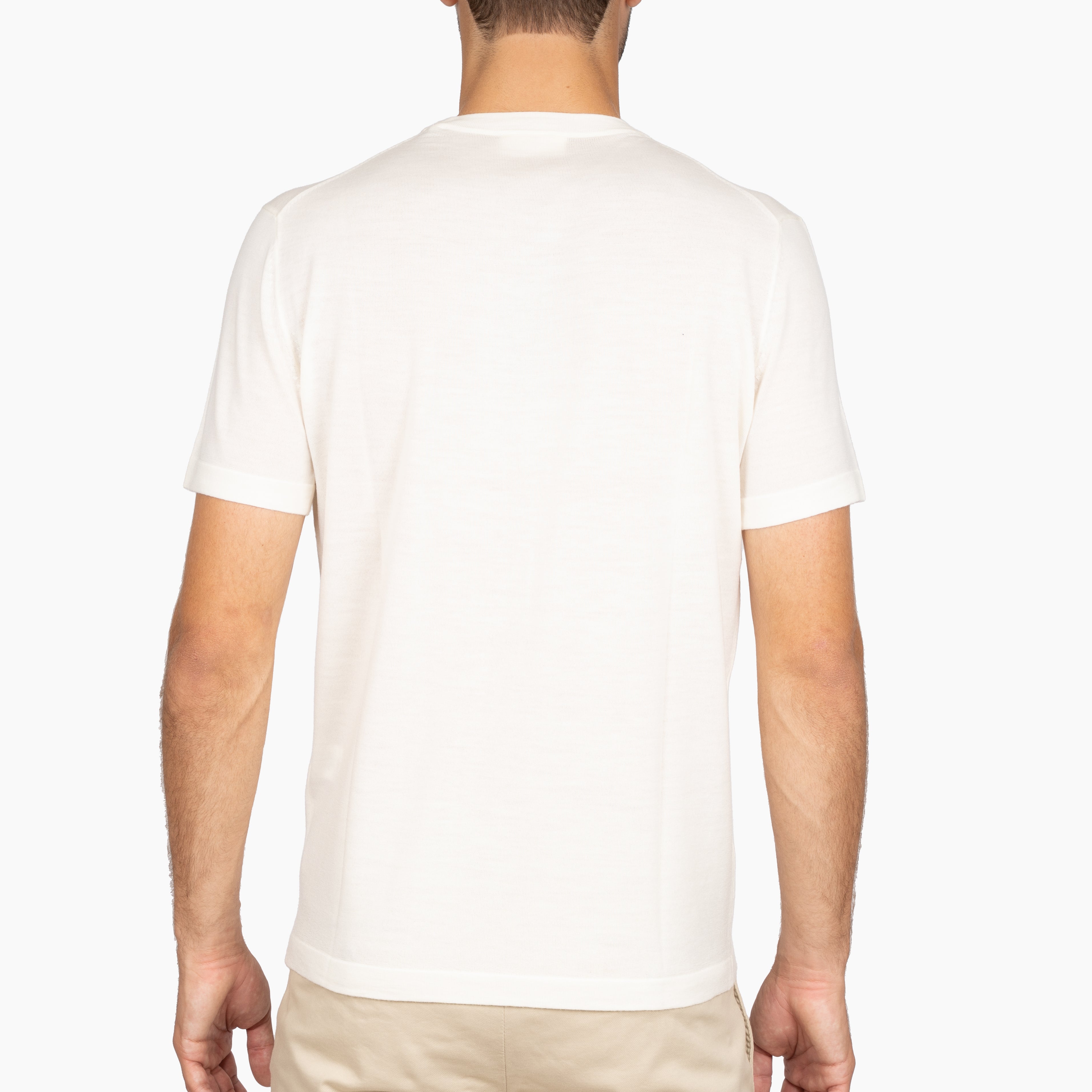 SEVEN DIALS Gebreid T-Shirt Off-White | Bain