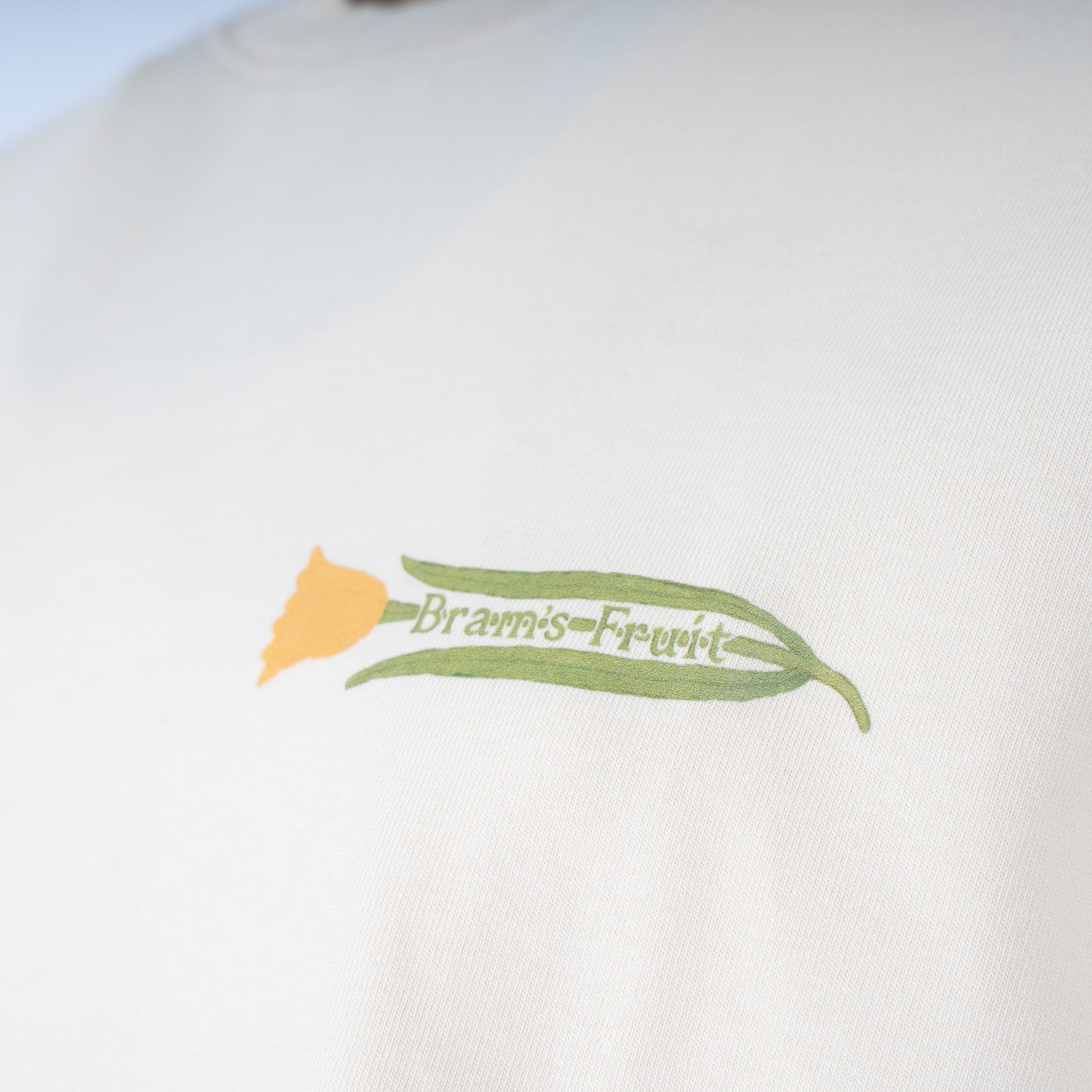 Bram's Fruit T-Shirt Backprint Beige| Botanical Tee
