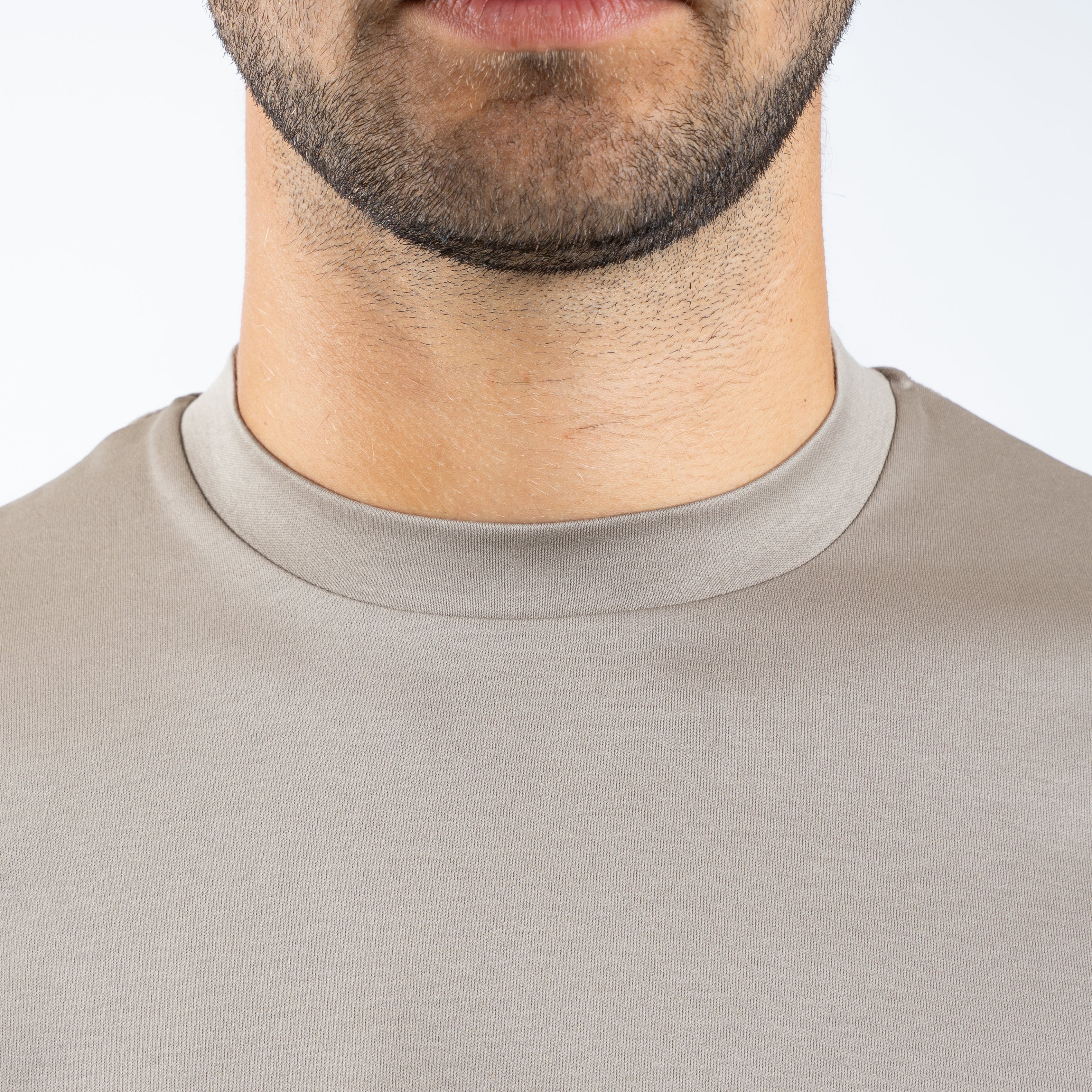 Valenza Longsleeve T-Shirt Beige | Interlock Supima T-Shirt L/S