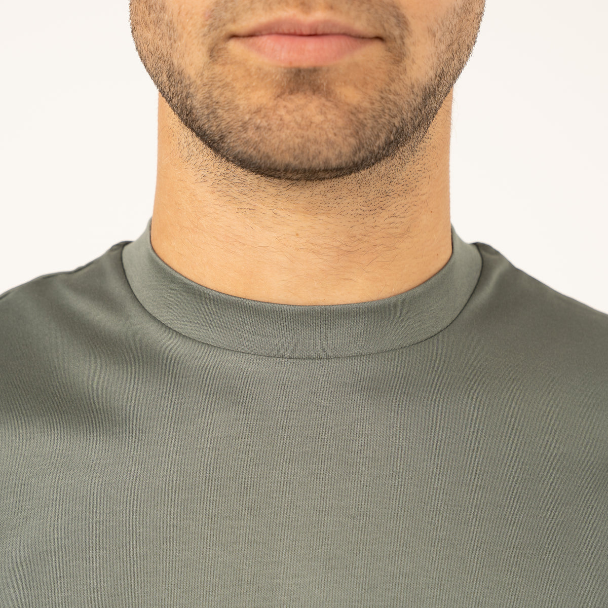 Valenza T-Shirt Olijfgroen | Interlock Supima Cotton