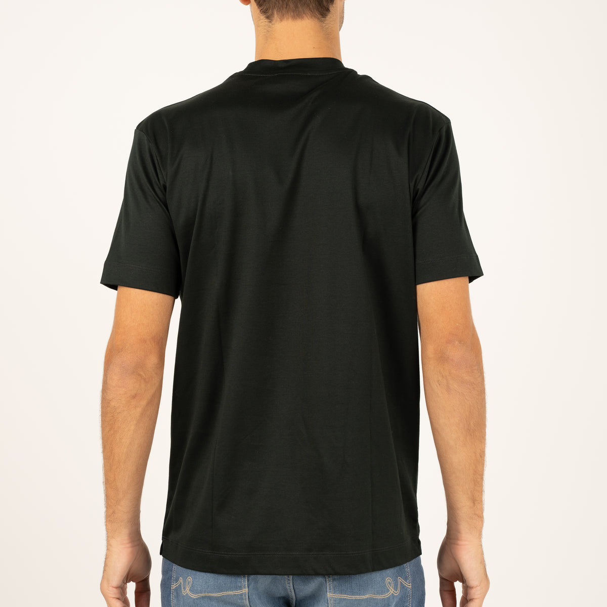 Valenza T-Shirt Donkergroen | Interlock Supima Cotton