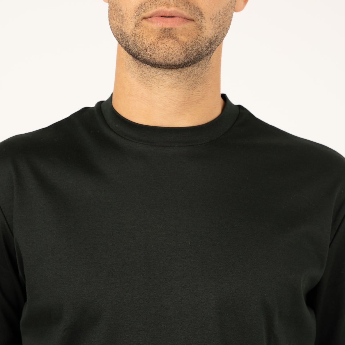 Valenza T-Shirt Donkergroen | Interlock Supima Cotton