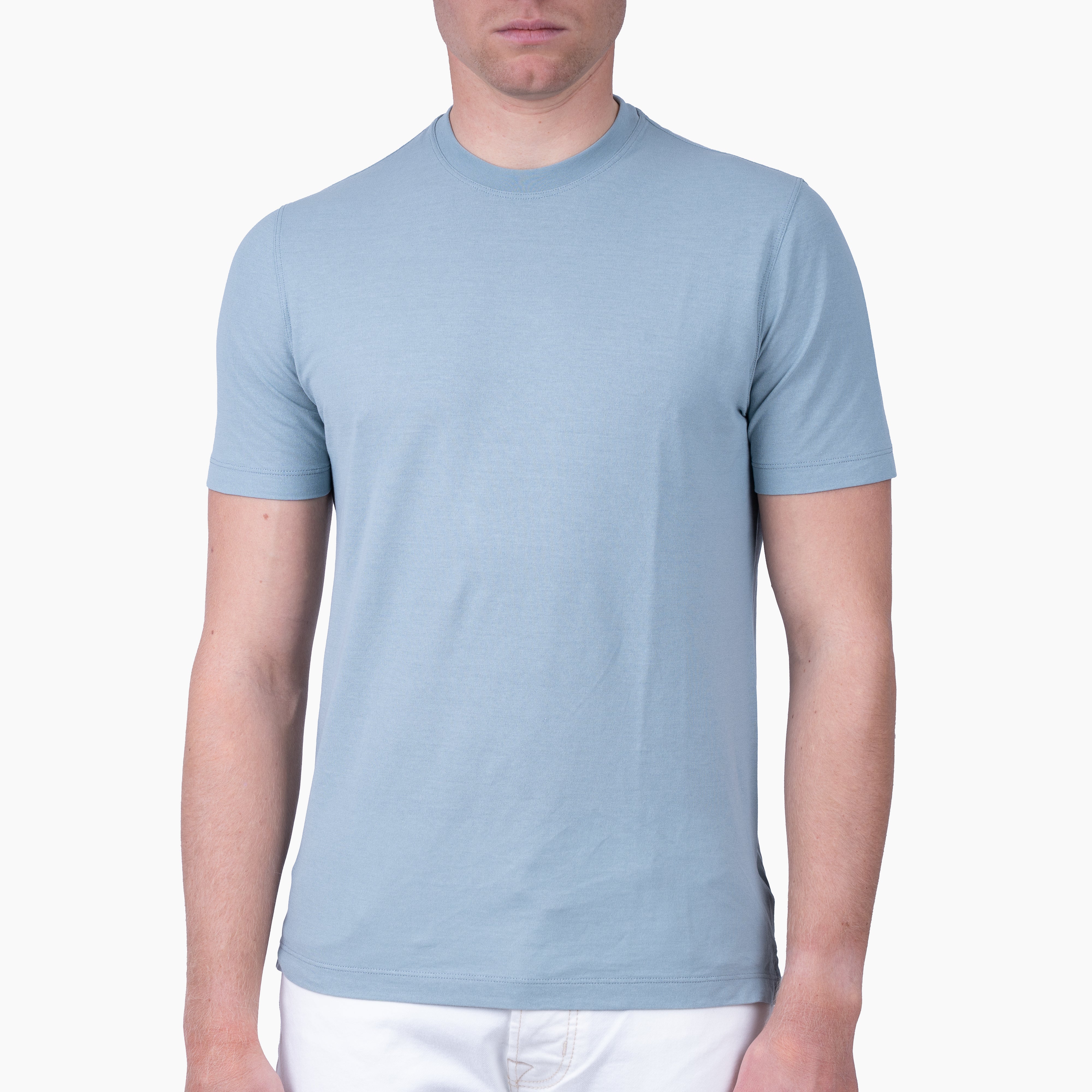 Zanone T-Shirt Middenblauw | IceCotton