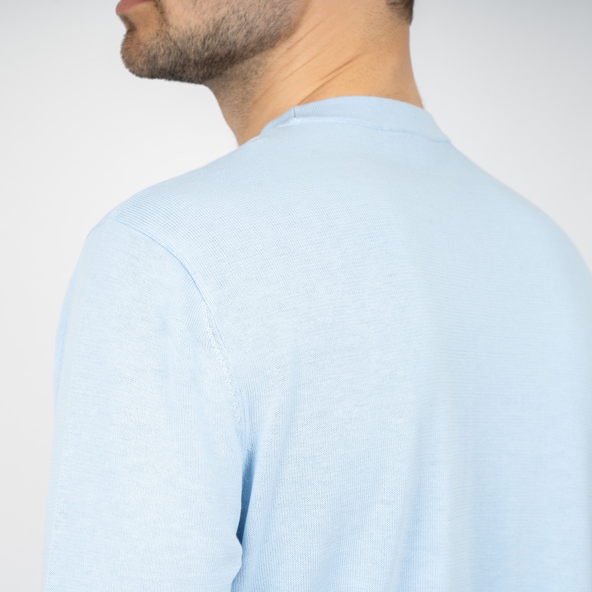SEVEN DIALS Gebreid T-Shirt Lichtblauw | Faun