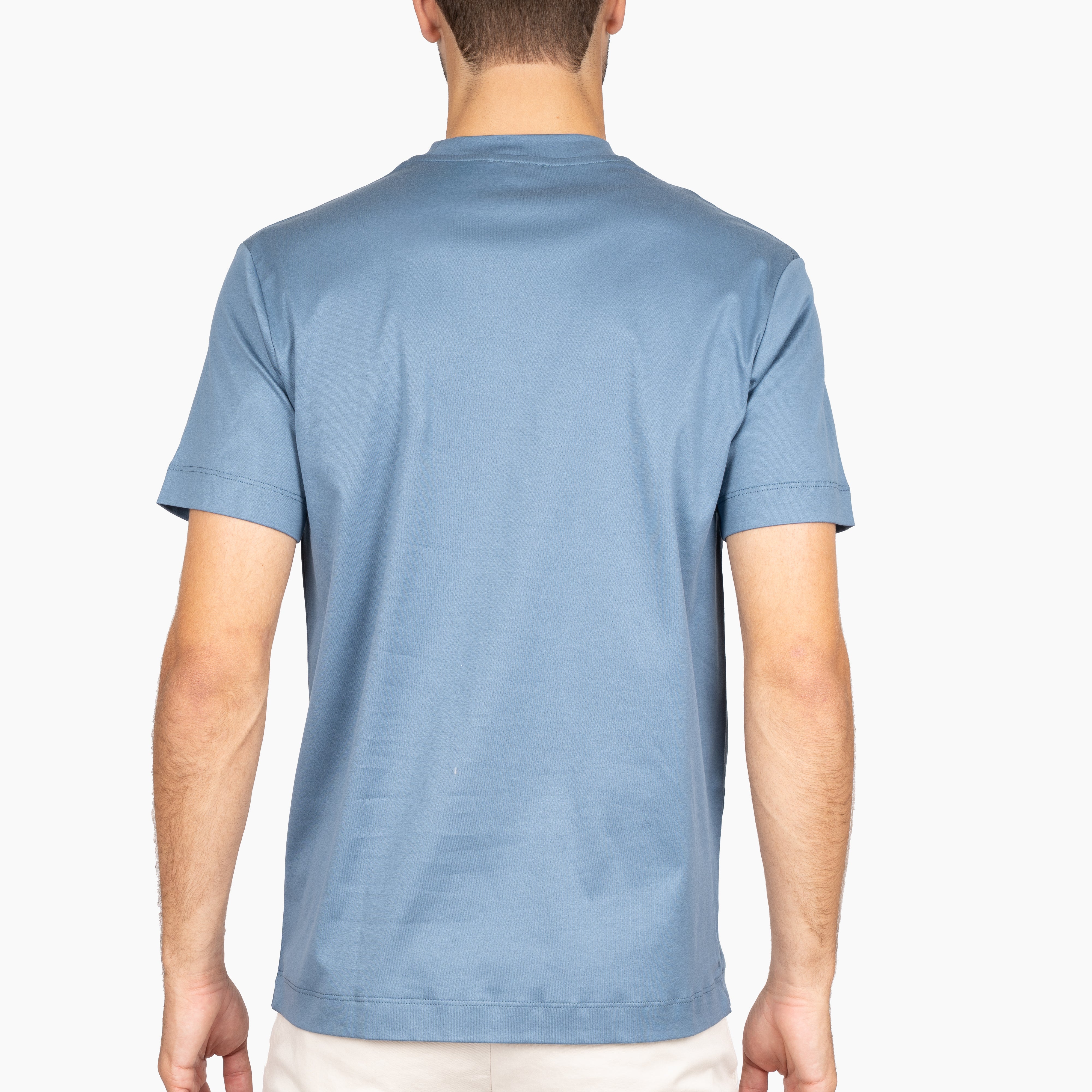 Valenza T-Shirt Staalblauw | Interlock Supima Cotton