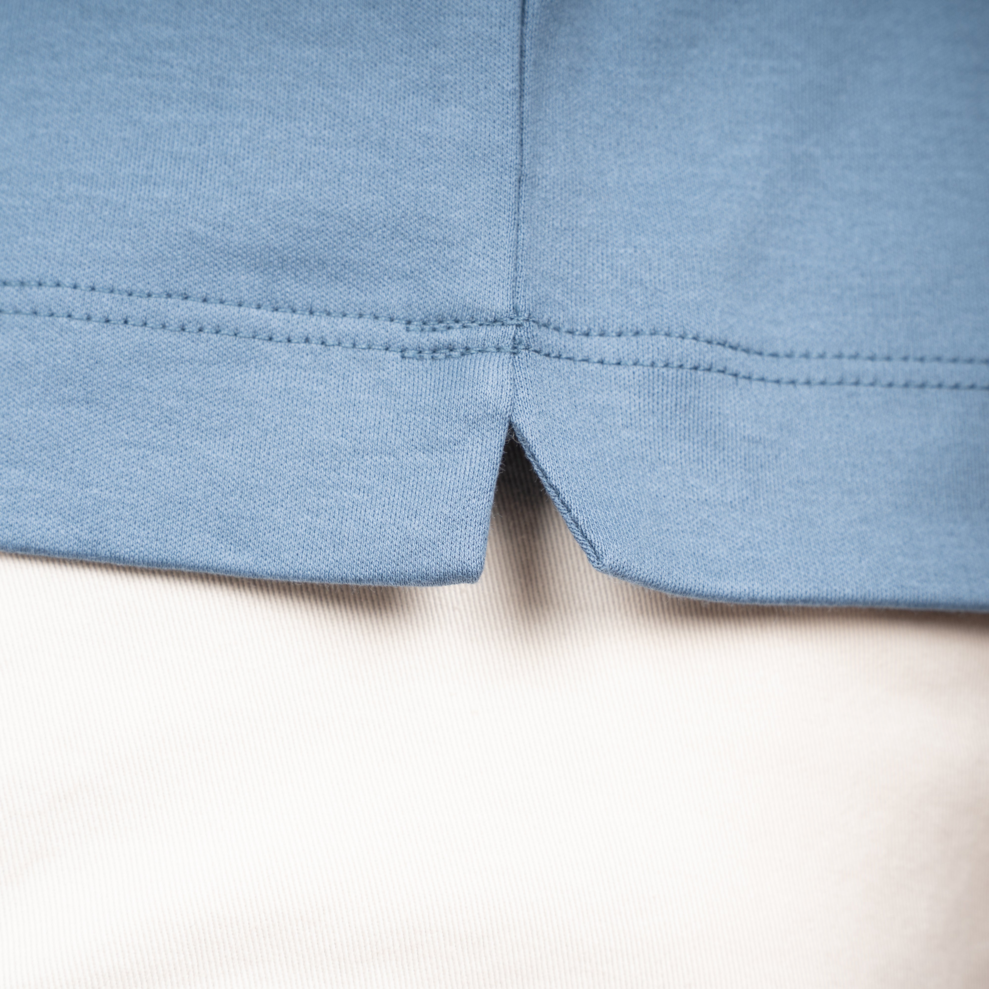Valenza T-Shirt Staalblauw | Interlock Supima Cotton