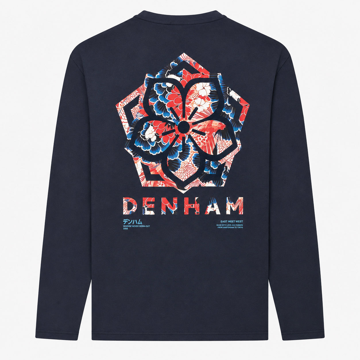 Denham Longsleeve Blauw | Tsubaki Tee