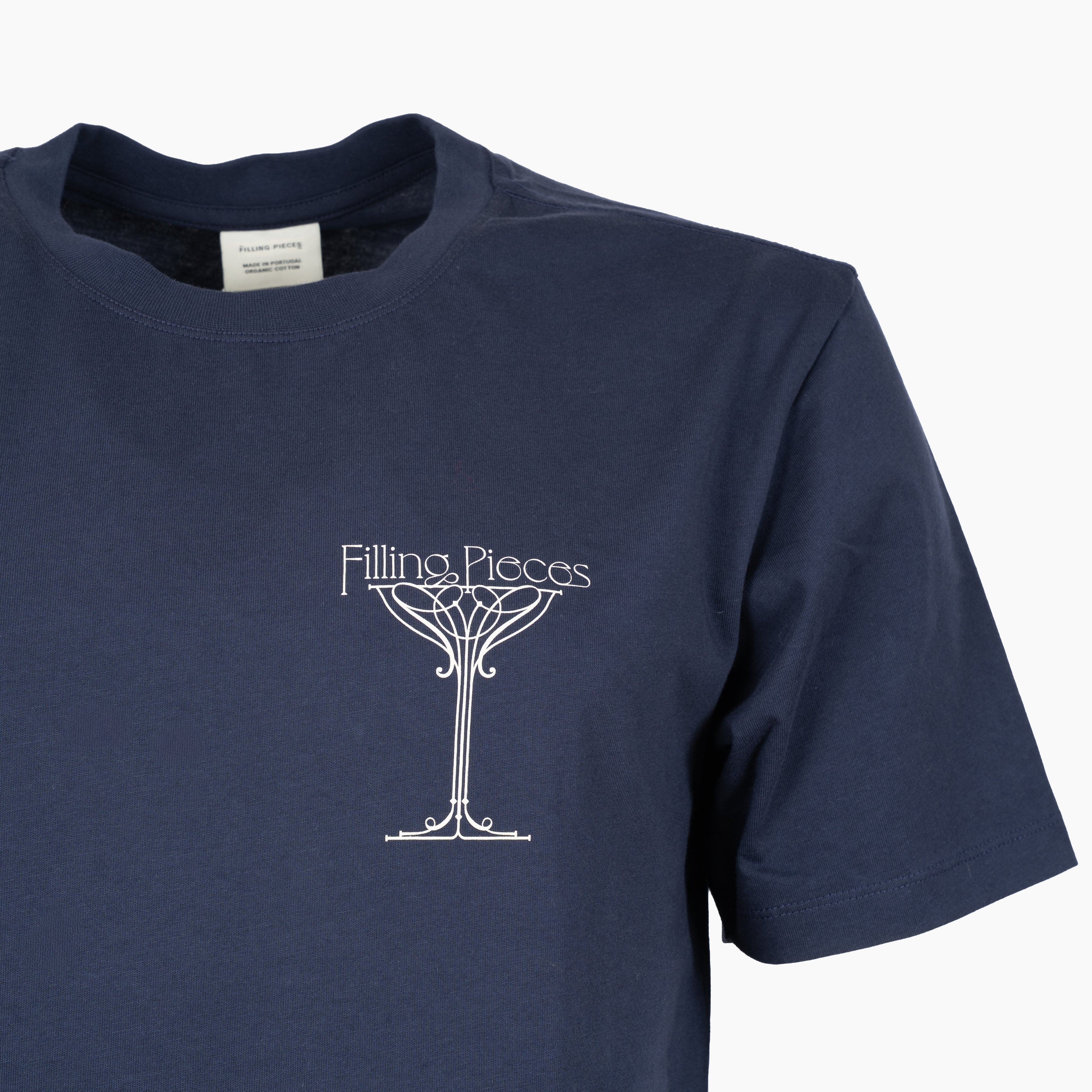 Filling Pieces T-Shirt Backprint Blauw | Champagne