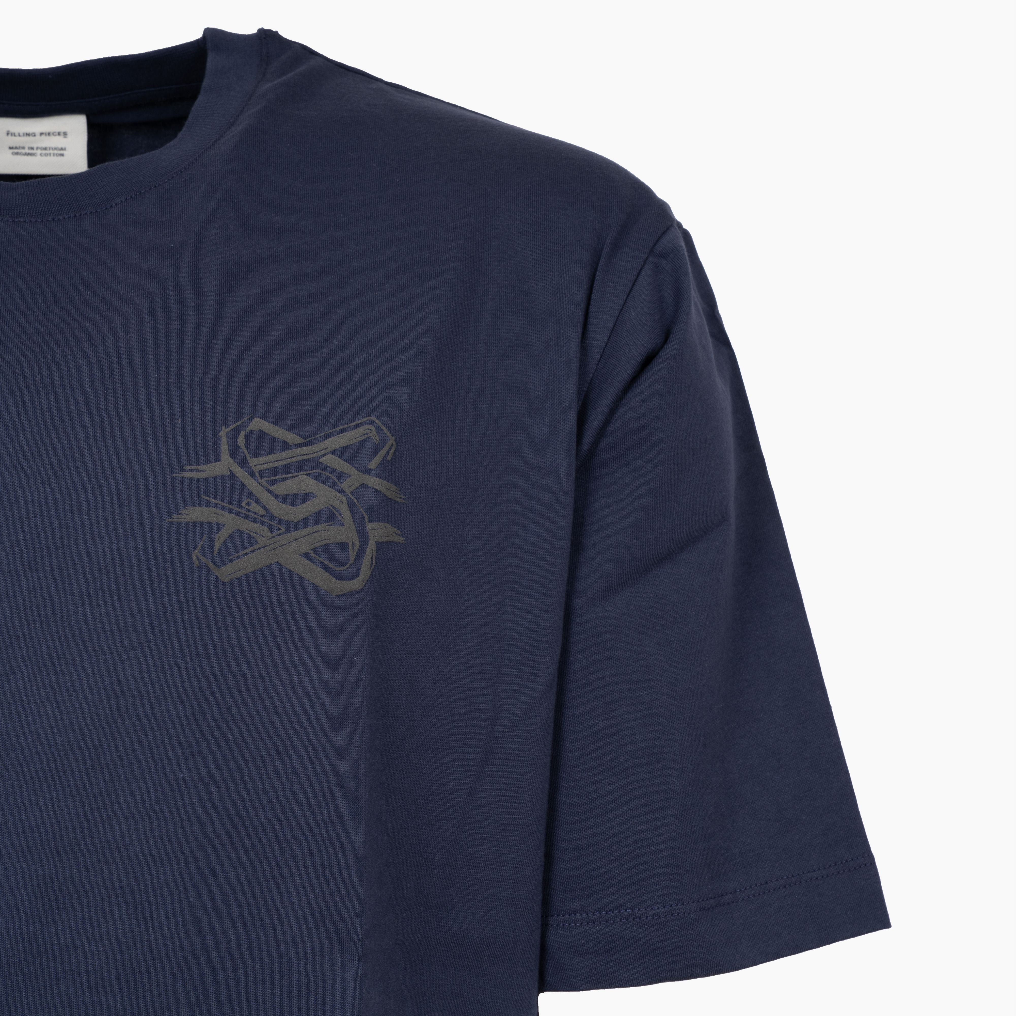 Filling Pieces T-Shirt Backprint Blauw | Boxy Bridge The Gap