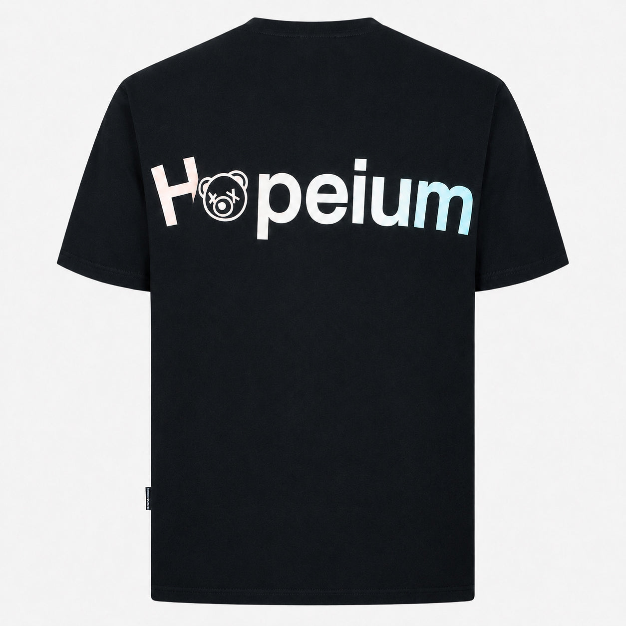 Hopeium T-Shirt Backprint Blauw | Logo Tee
