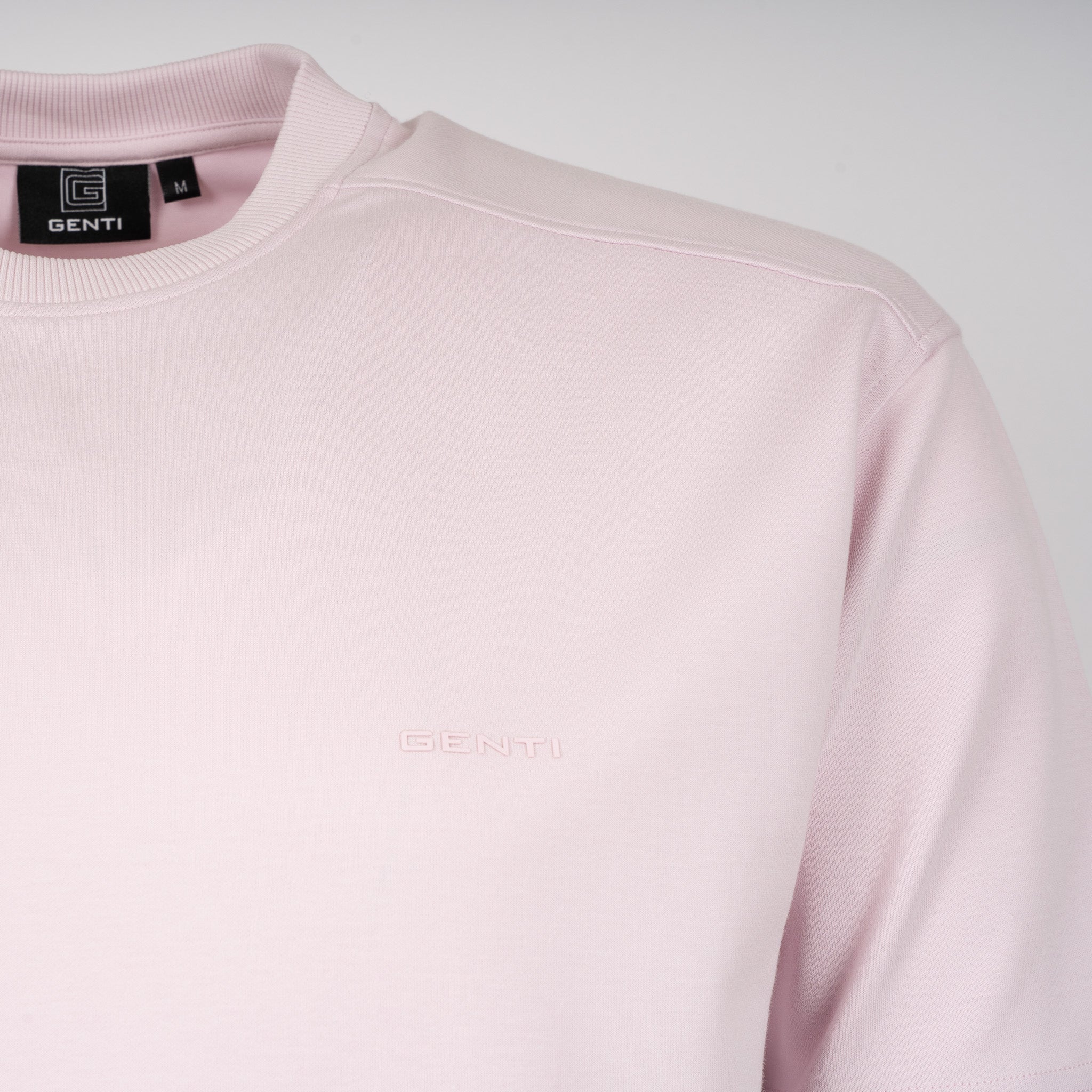 Genti T-Shirt Roze | Relaxed Fit Cotton Tech