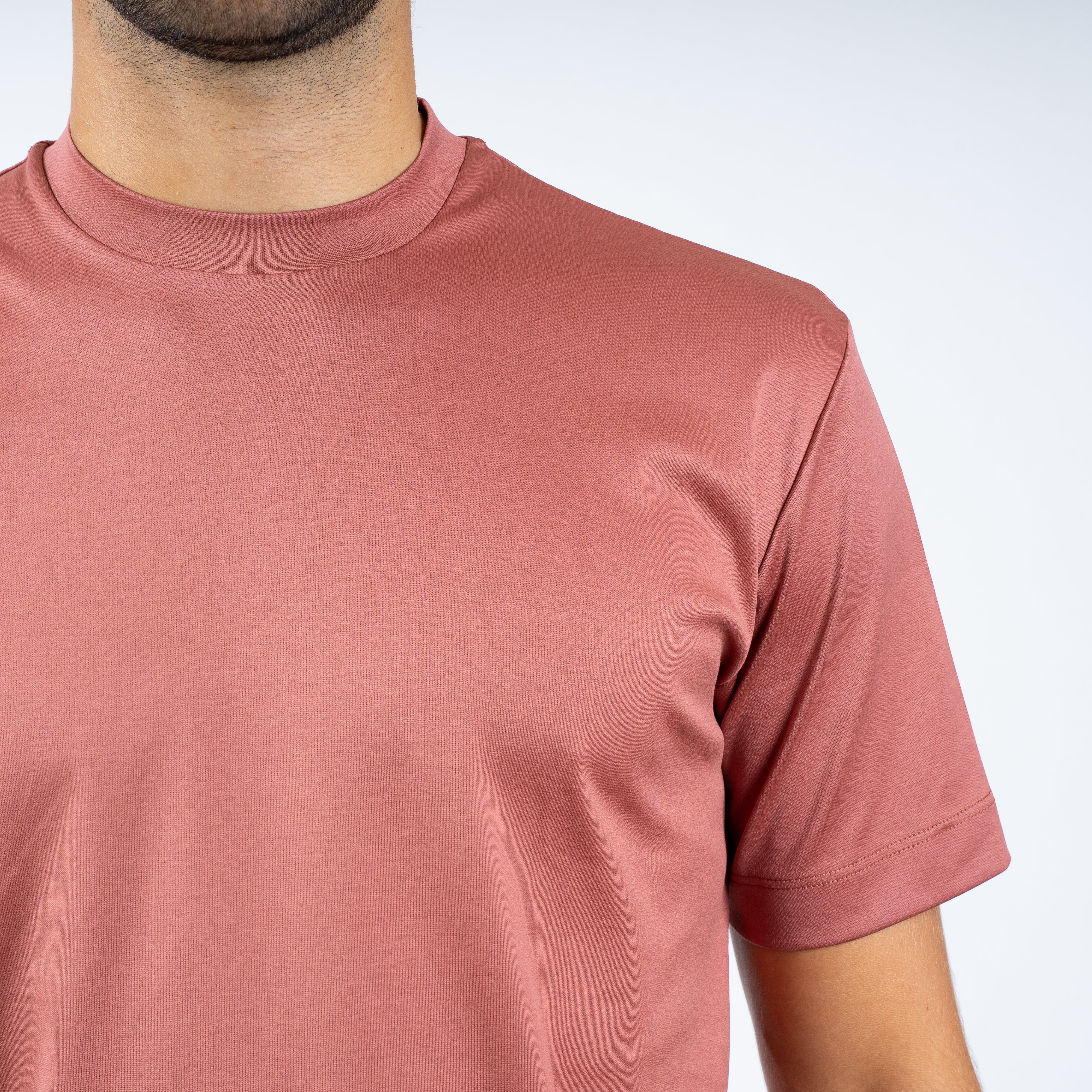 Valenza T-Shirt Oud Roze | Interlock Supima Cotton