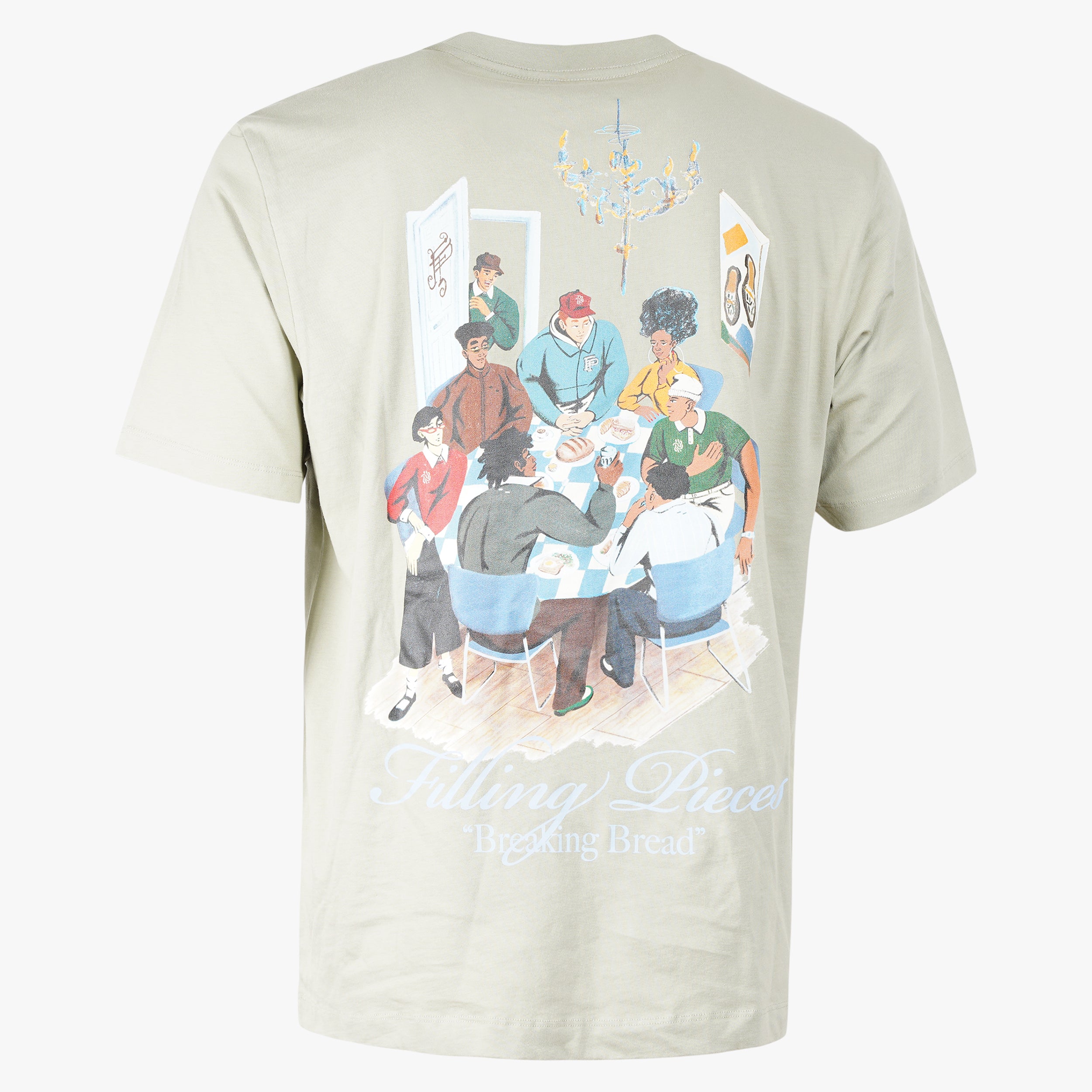 Filling Pieces T-Shirt Backprint Lichtgroen | Supper
