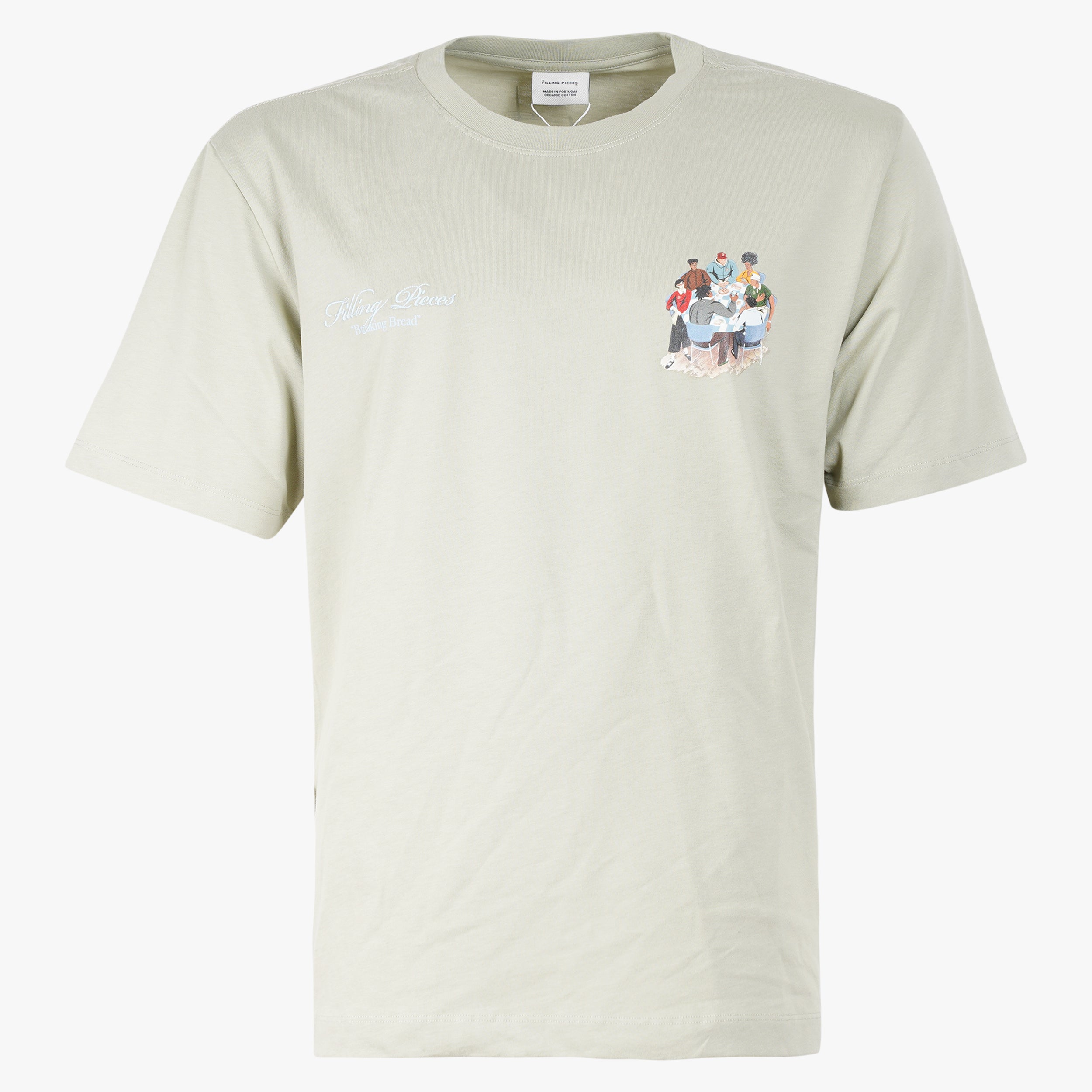 Filling Pieces T-Shirt Backprint Lichtgroen | Supper
