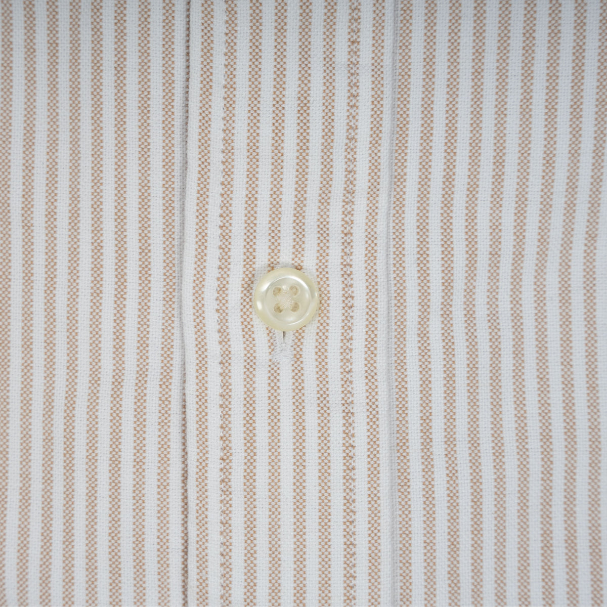 Ralph Lauren Overhemd Camel Gestreept | Custom Fit