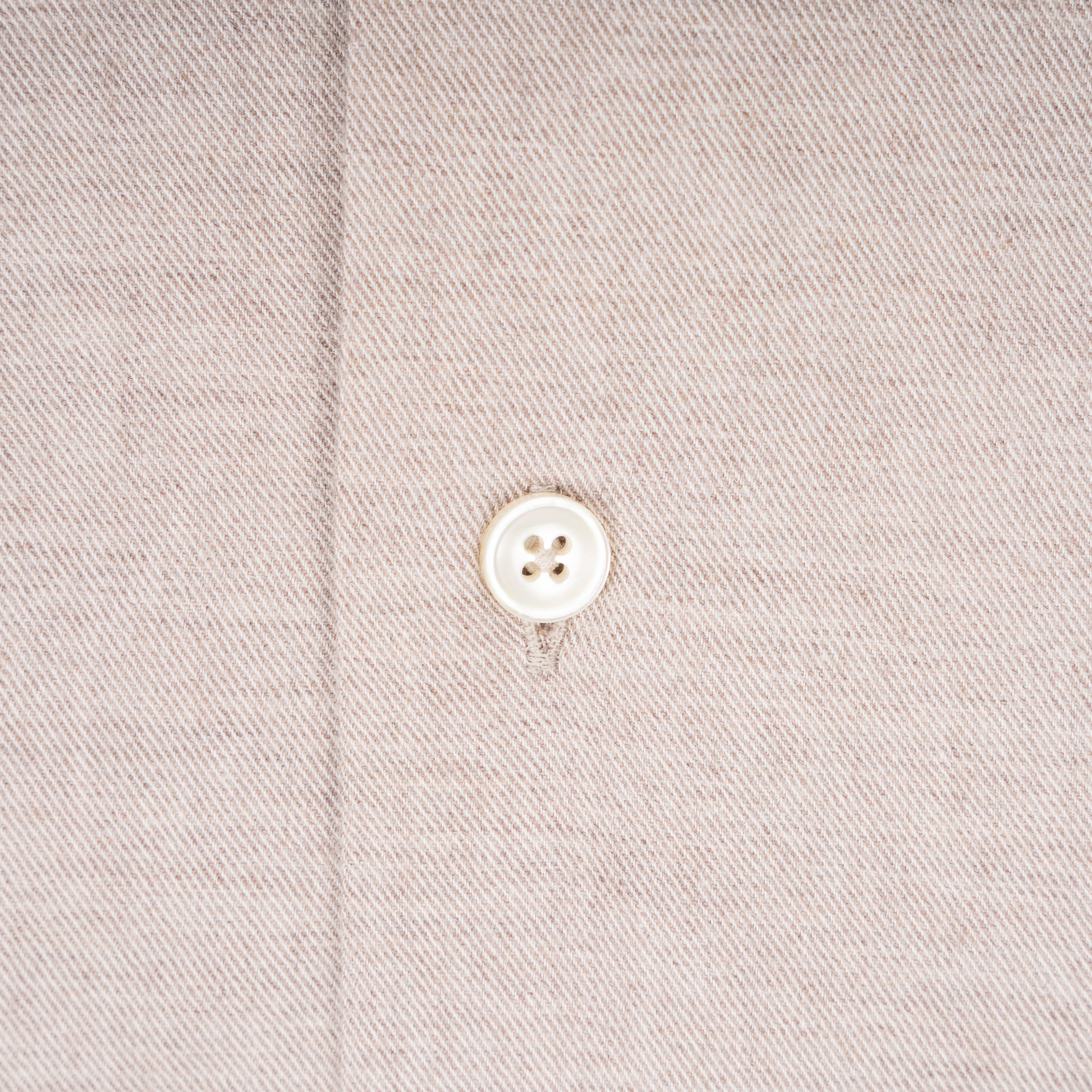 Xacus Overhemd Flannel Beige | Supercotone