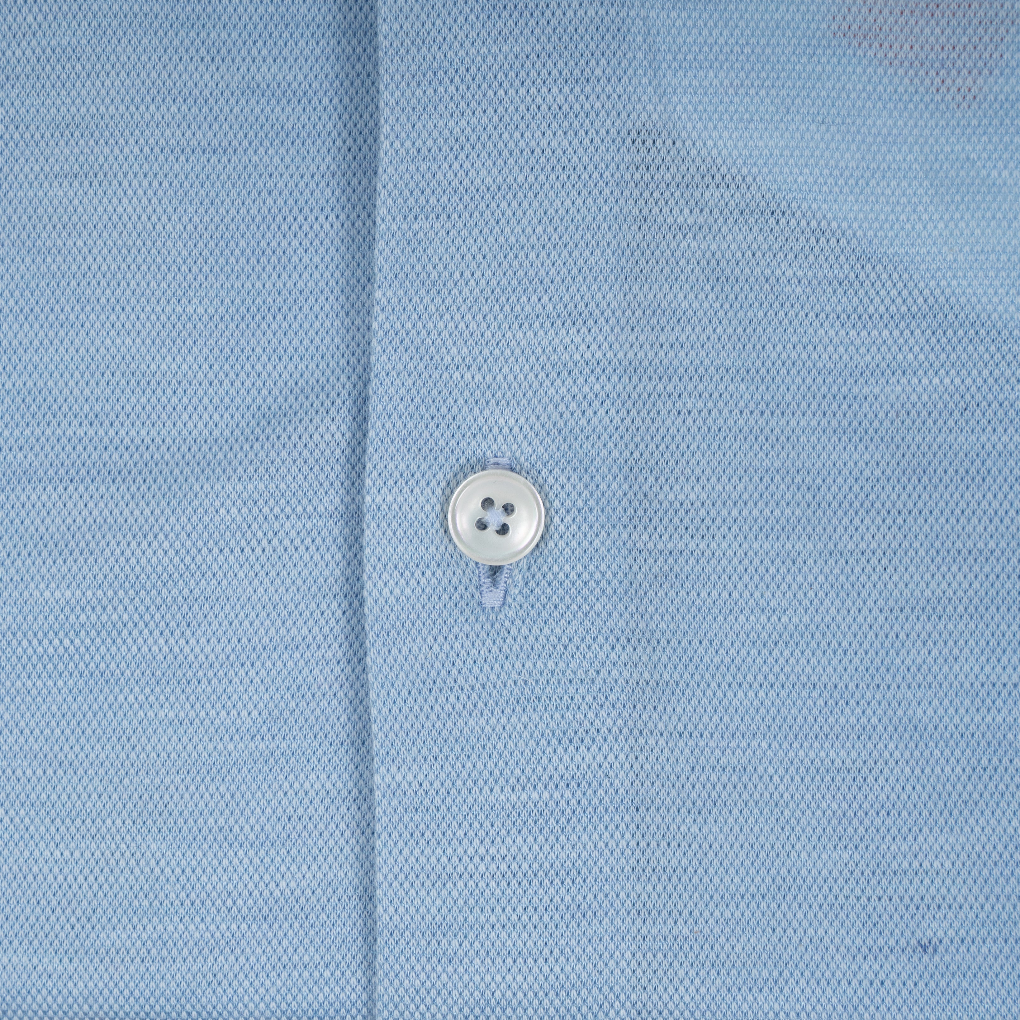 Xacus Overhemd Lichtblauw | Knitted Shirt