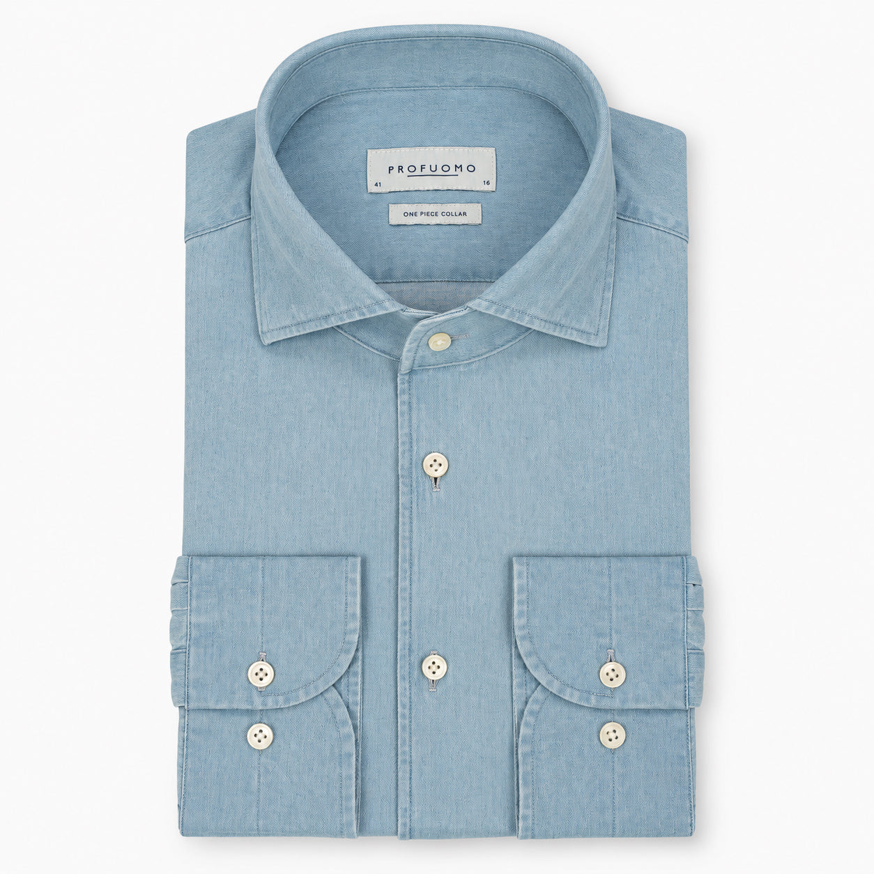 Profuomo Overhemd Middenblauw | Indigo