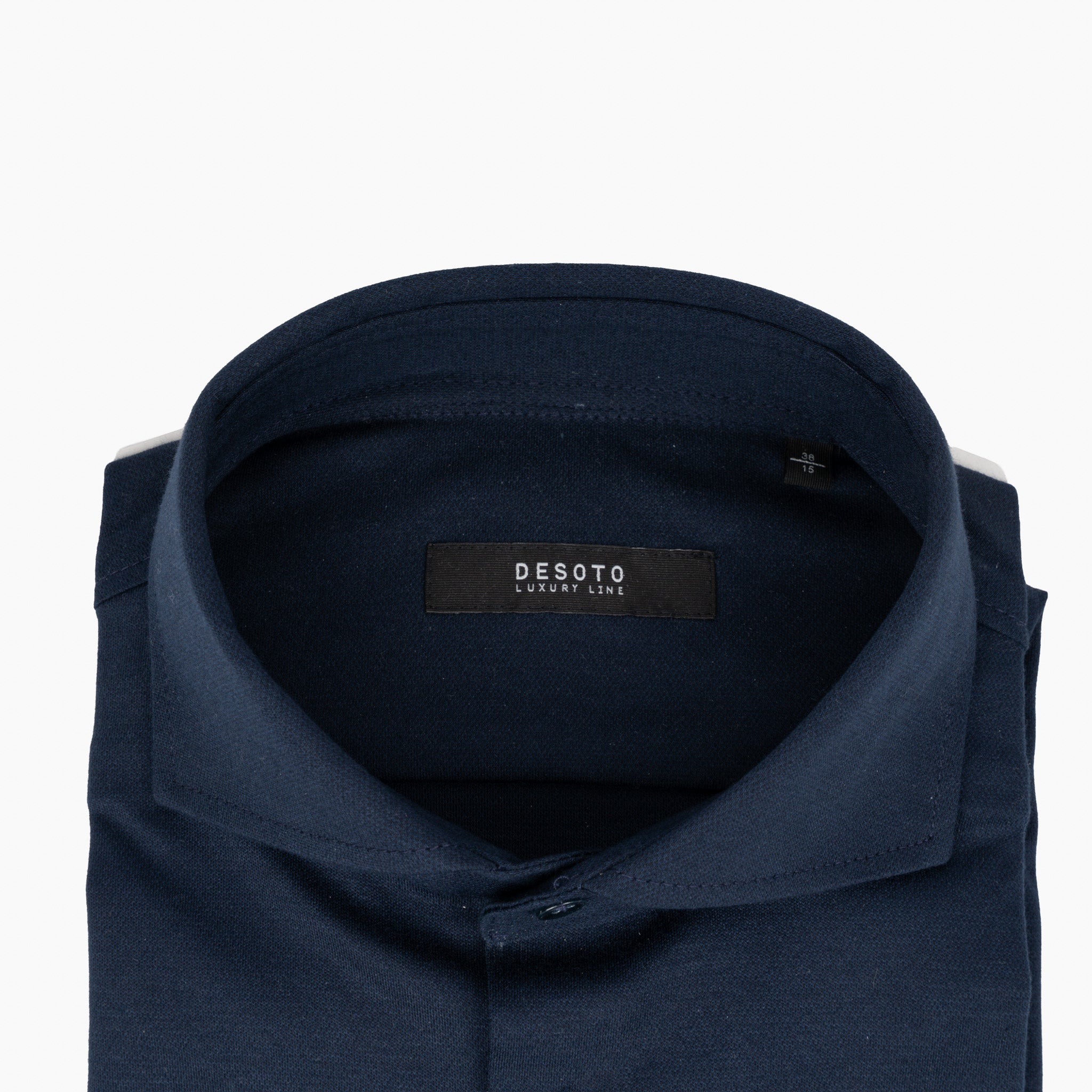 Desoto Overhemd Donkerblauw | Luxury Hay Piqué