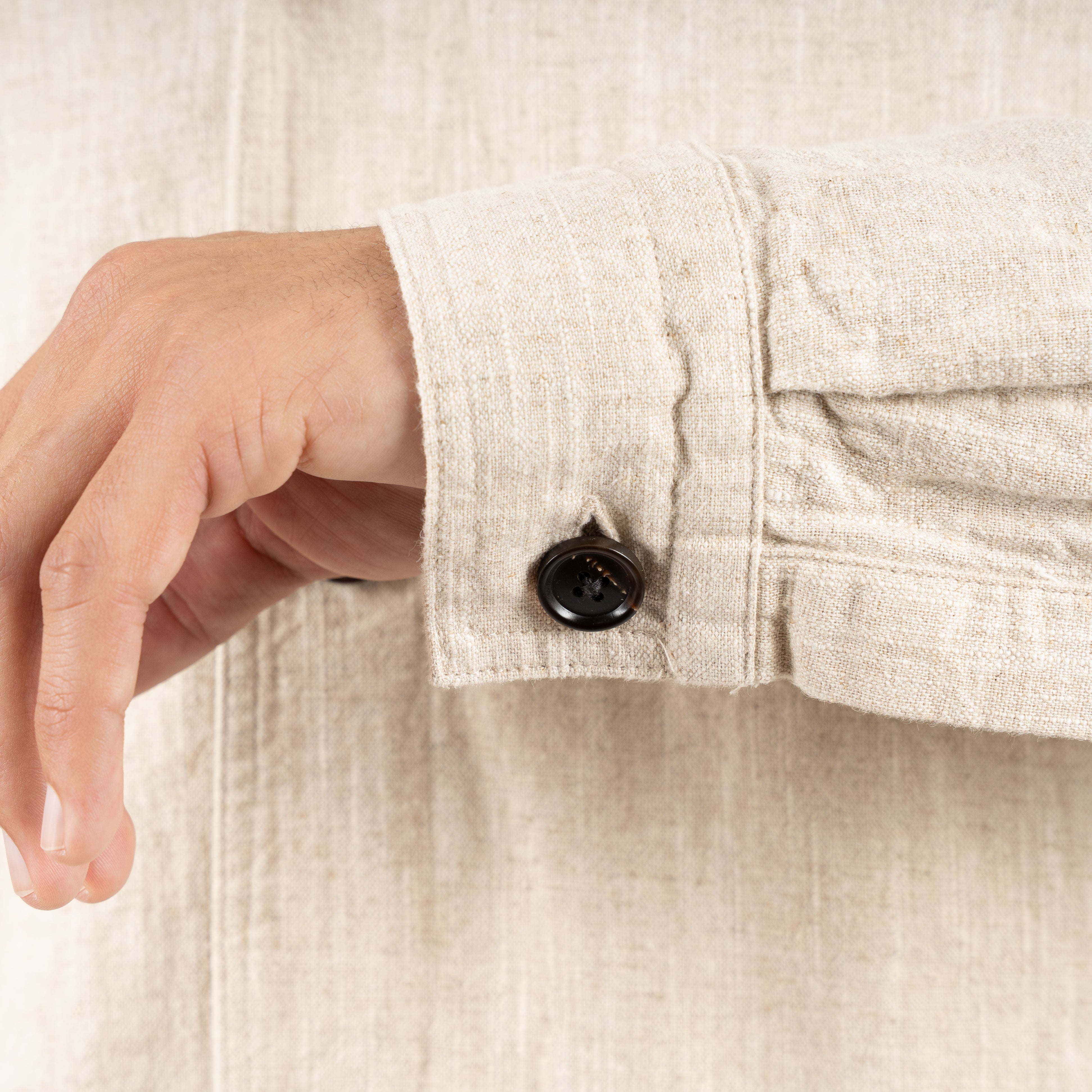 Profuomo Overshirt Beige | Linnen