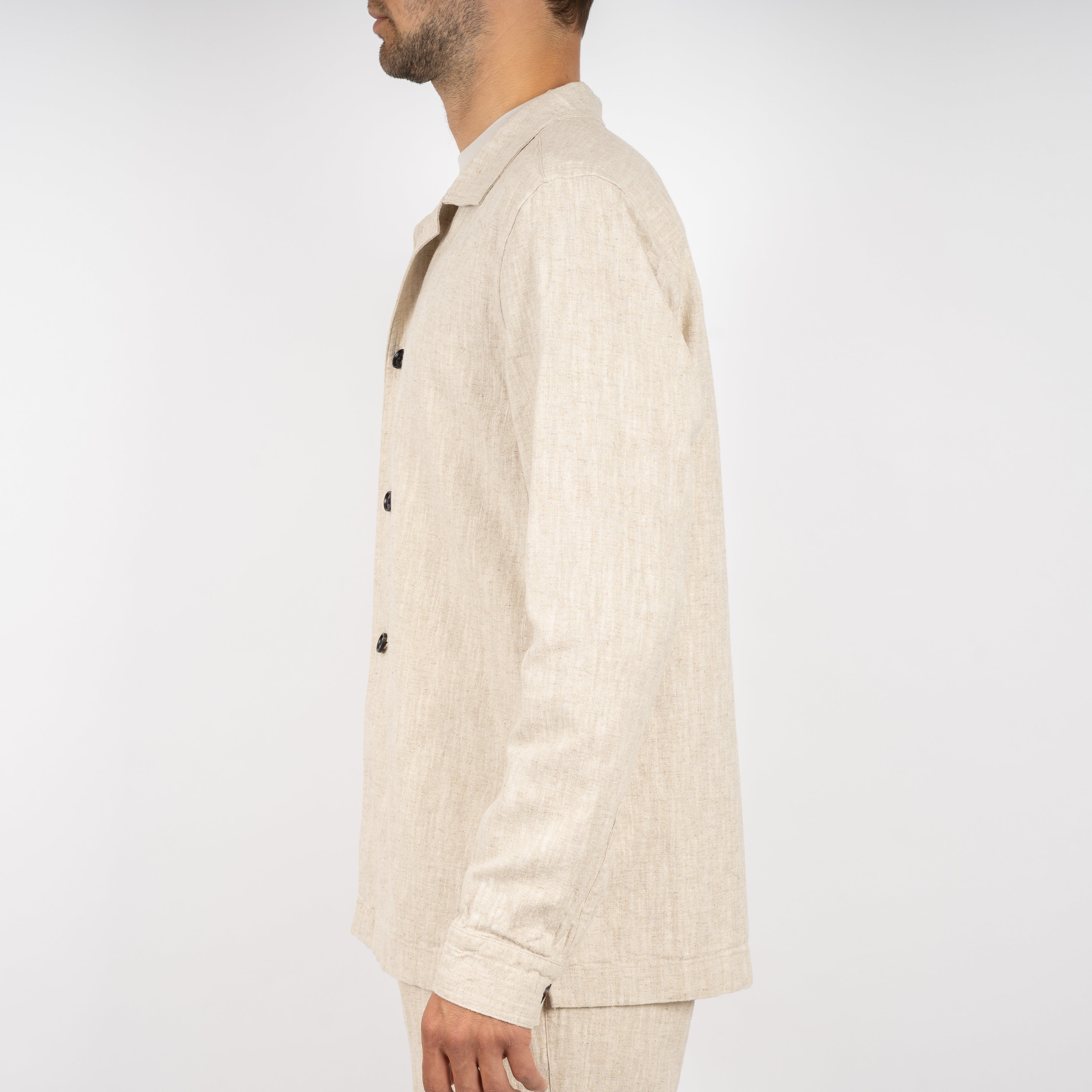 Profuomo Overshirt Beige | Linnen