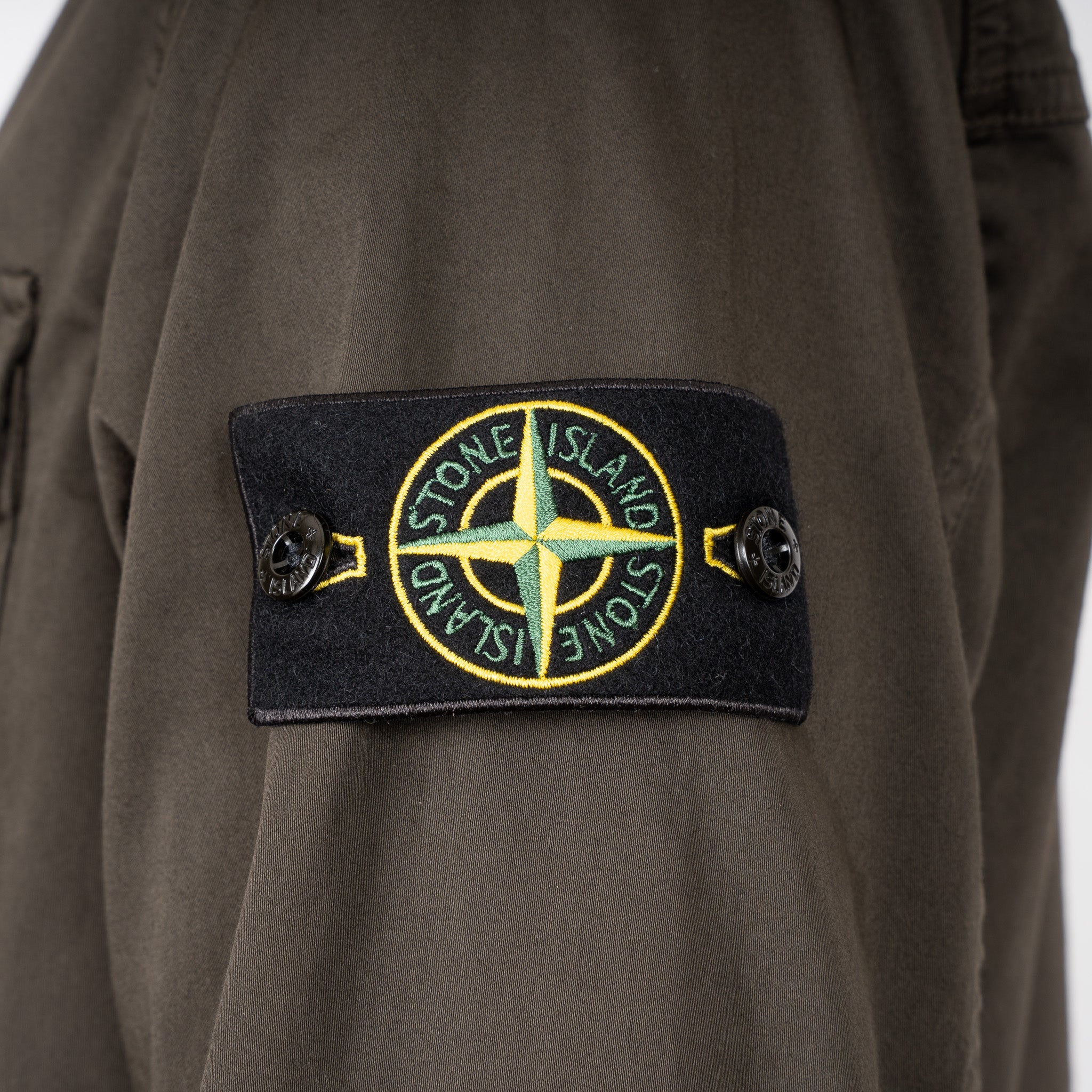 Stone Island Overshirt Grijs | Stretch Organic Cotton Satin
