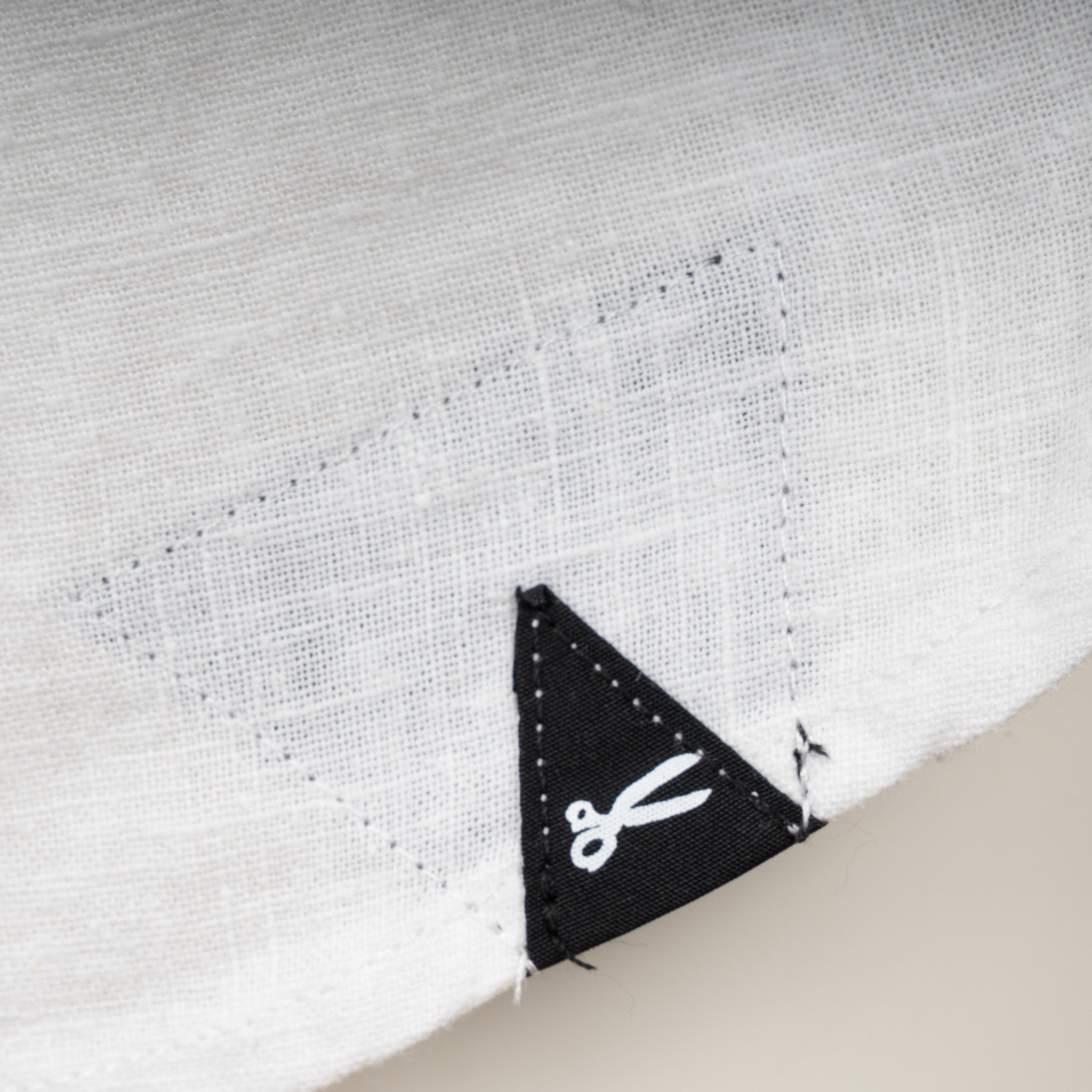 Denham Linnen Overhemd Wit | Scissor Button Down