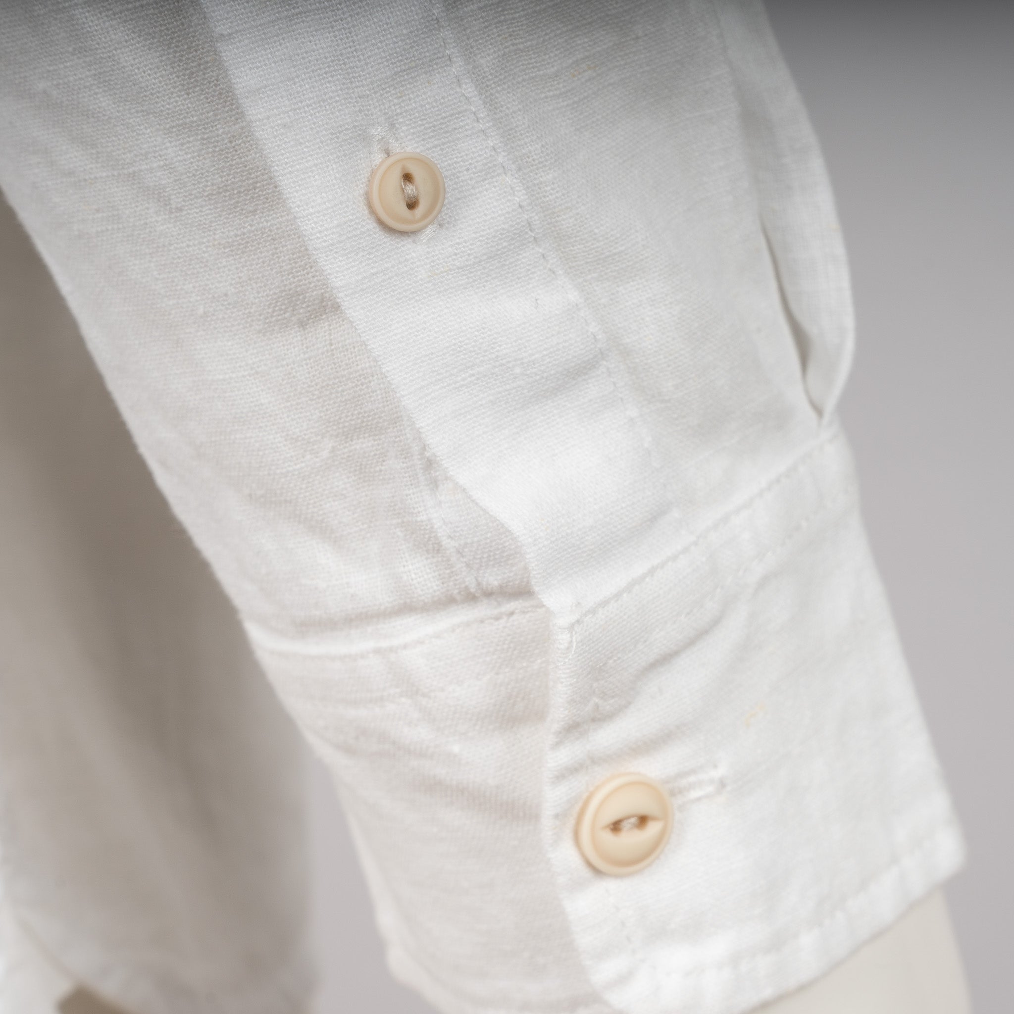 Denham Linnen Overhemd Wit | Scissor Button Down