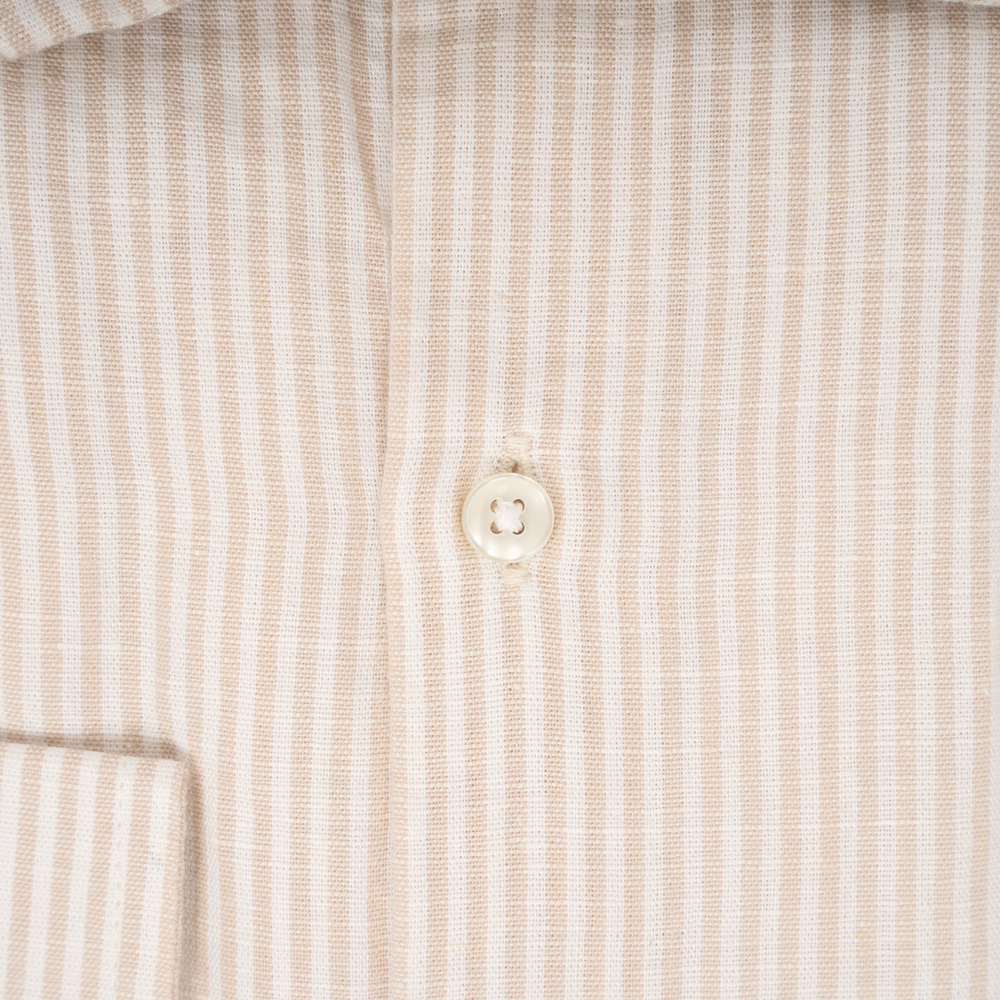 SEVEN DIALS Linnen Overhemd Beige Streep | Jerred