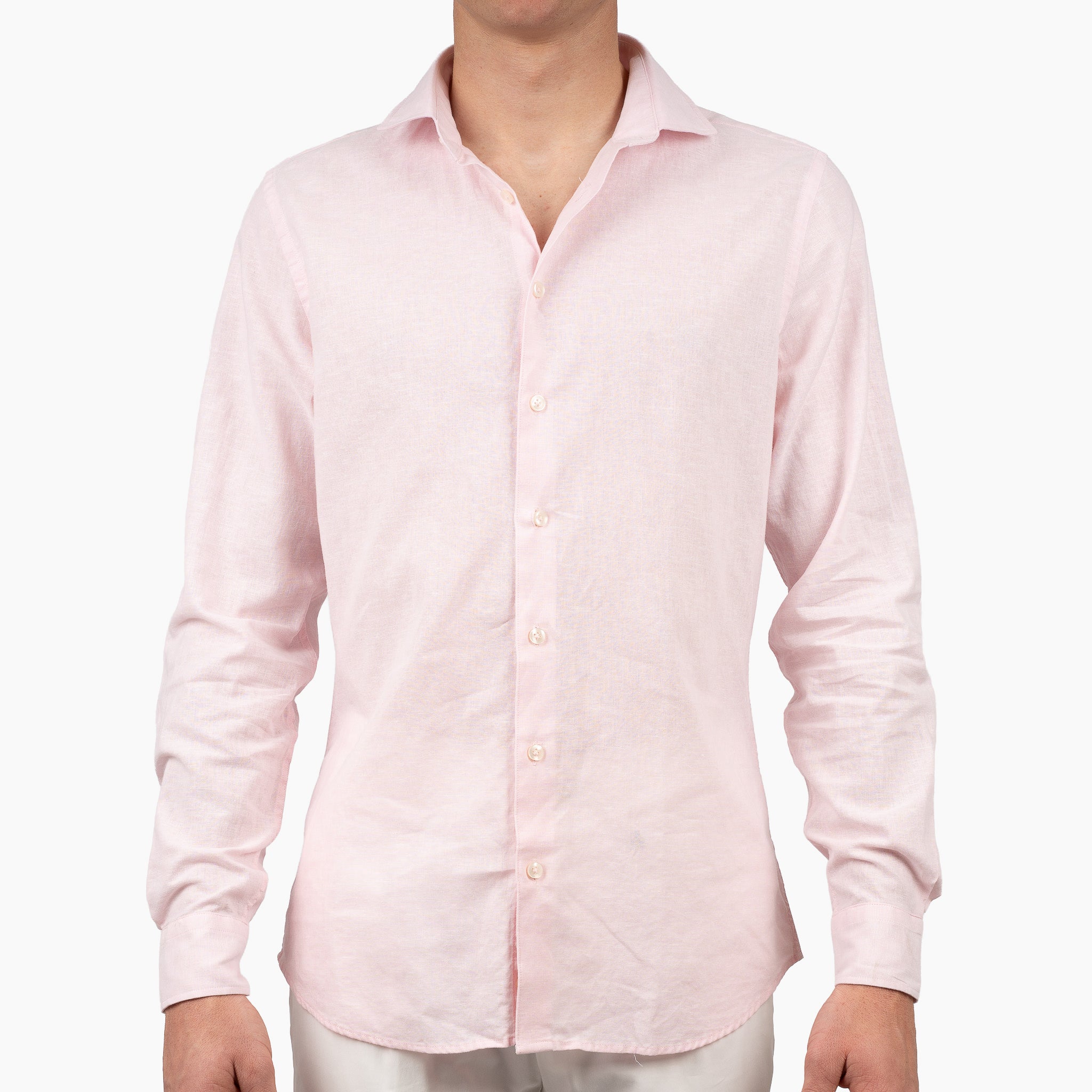 SEVEN DIALS Linnen Overhemd Roze | Jerred