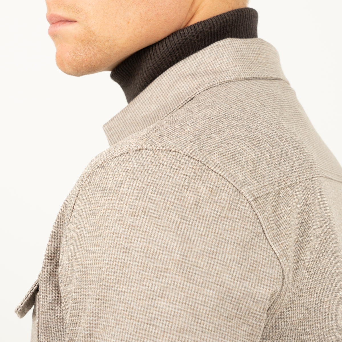 SEVEN DIALS Overshirt met Rits Beige | Amman
