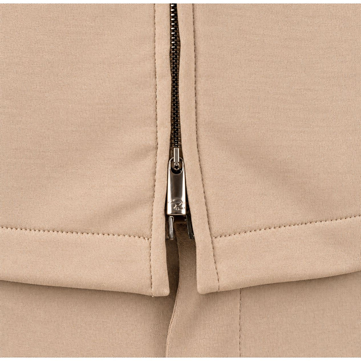 Valenza Overshirt met Rits Beige | Interlock Supima