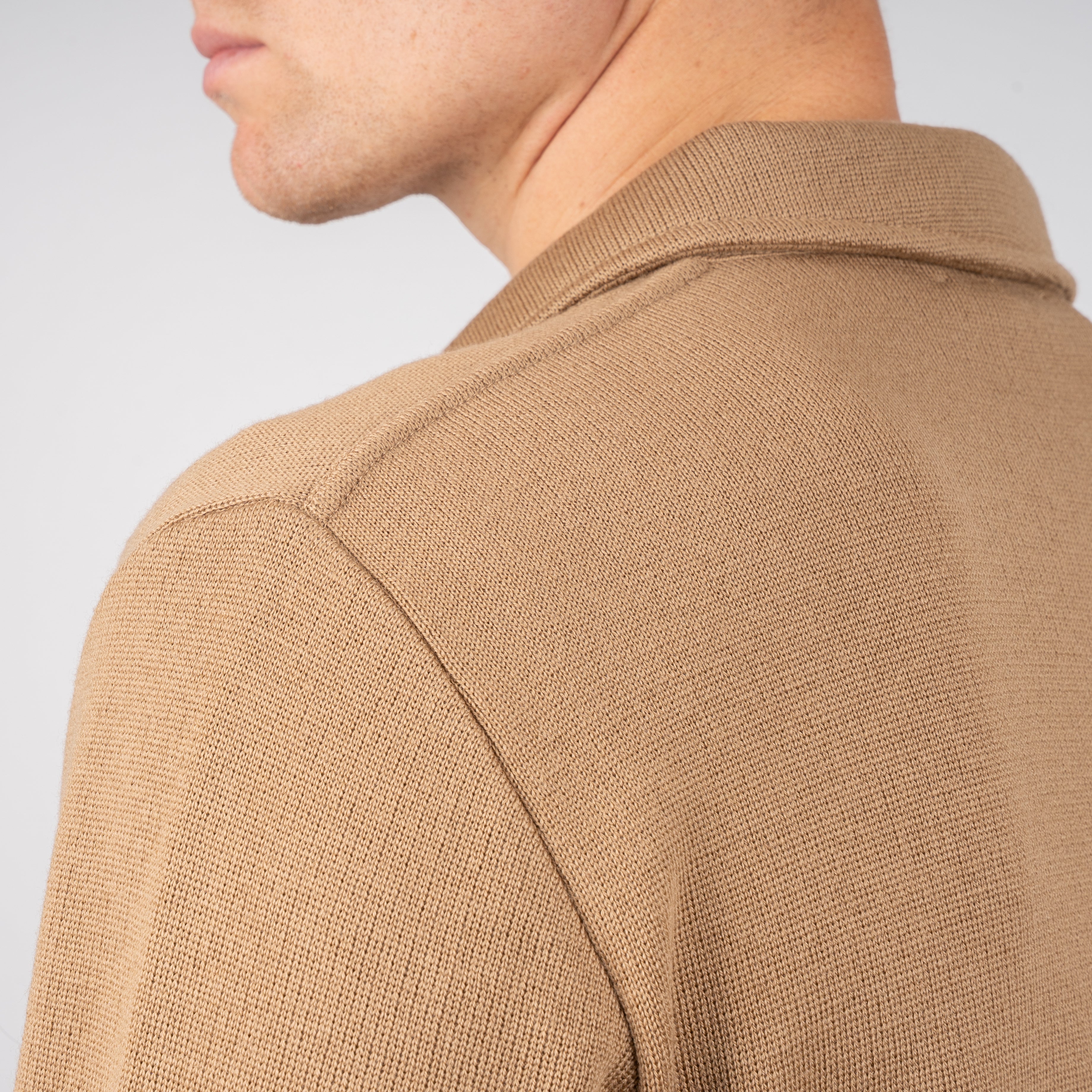 Lardini Gebreid Overshirt Camel